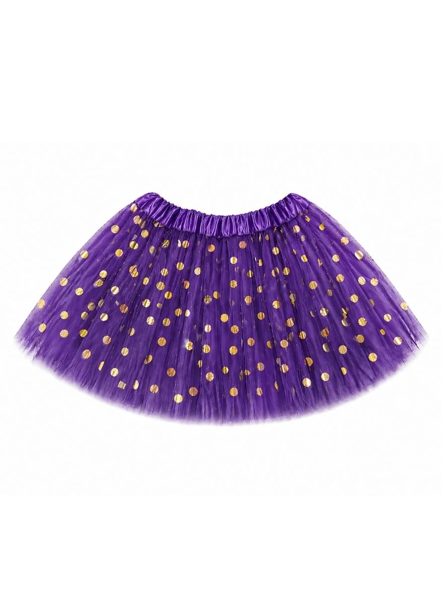 Gold Dot Tutu Skirt | Baby, Girls & Women Sizes | Soft Layered Tulle Tutu - Image 24