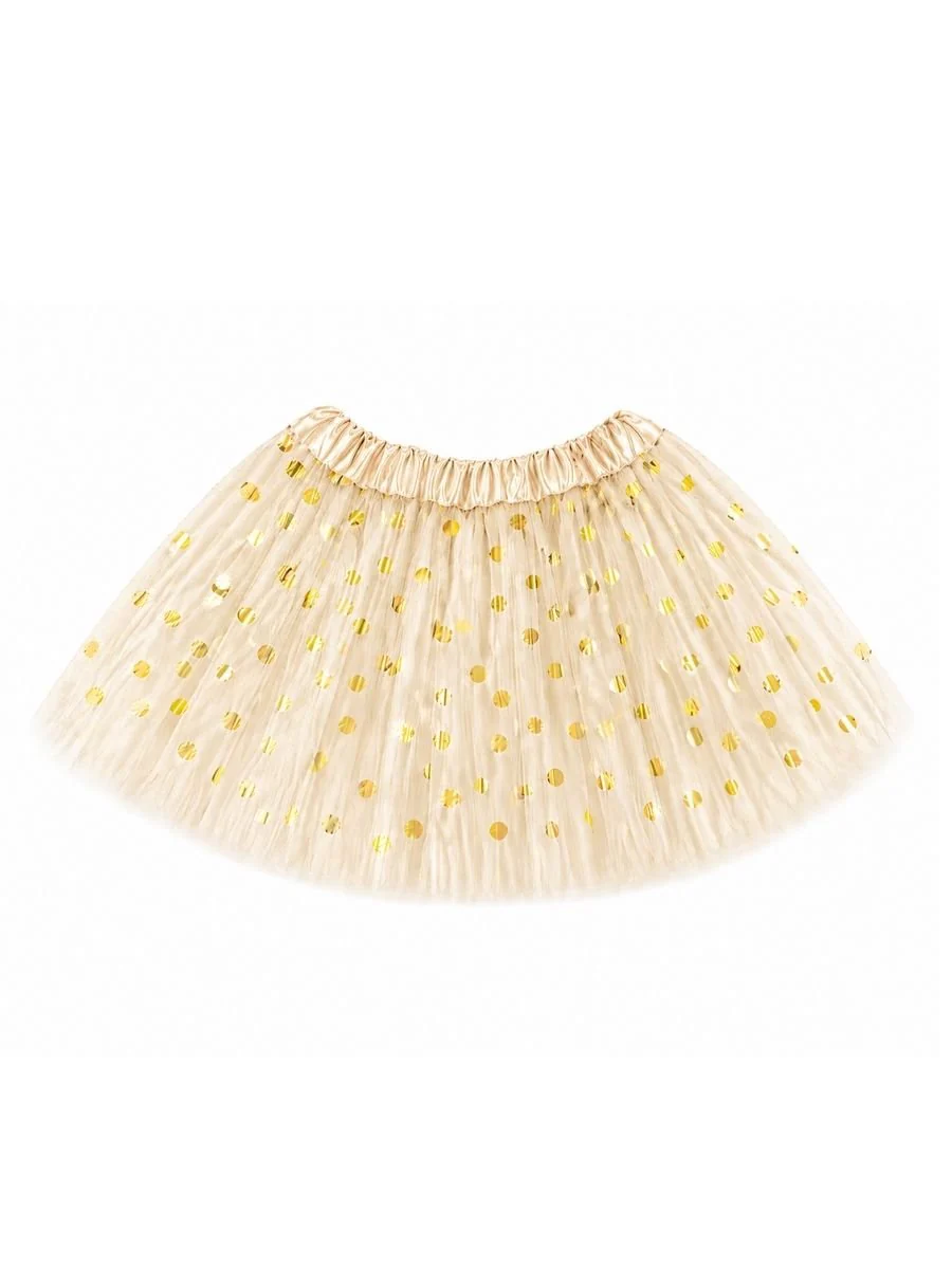 Gold Dot Tutu Skirt | Baby, Girls & Women Sizes | Soft Layered Tulle Tutu - Image 25