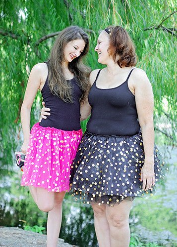 Gold Dot Tutu Skirt | Baby, Girls & Women Sizes | Soft Layered Tulle Tutu - Image 3