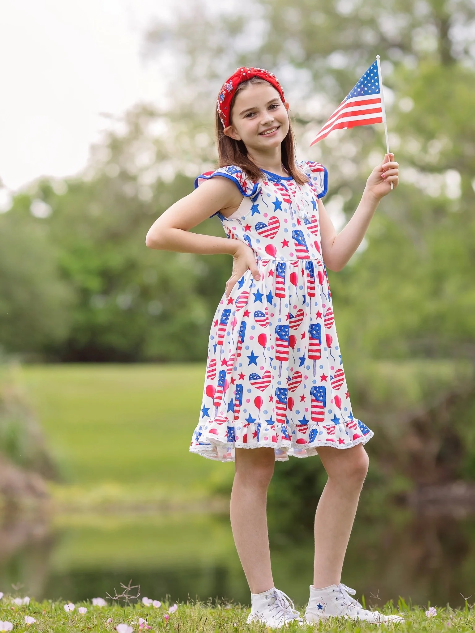 Patriot Popsicles Twirl Dress
