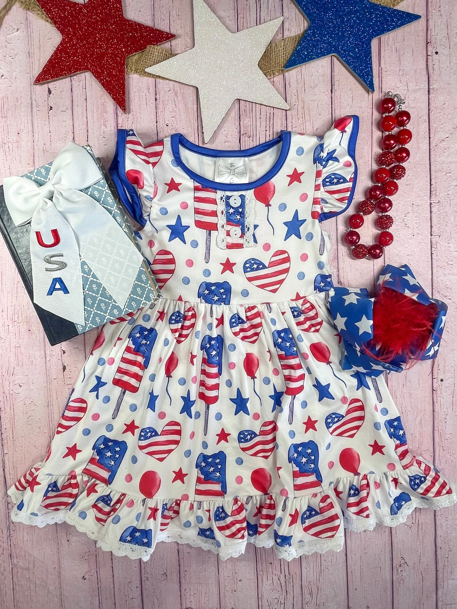 Patriot Popsicles Twirl Dress - Image 2