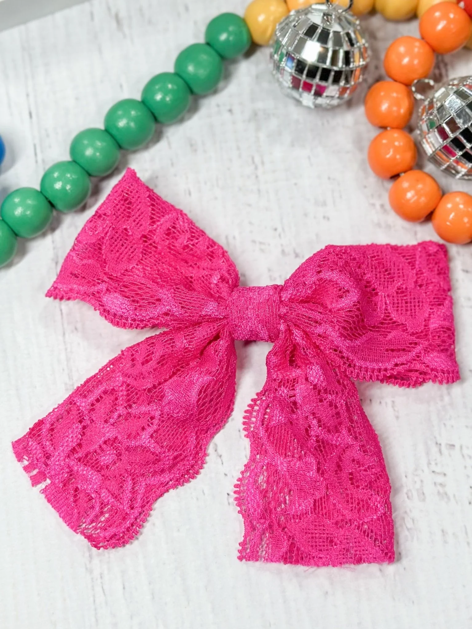 Lace Hair Bow - Image 7