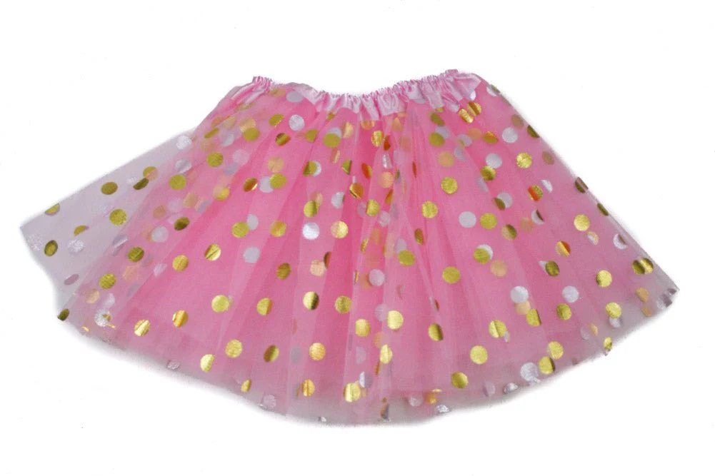 Clearance Gold Dot Tutu Skirt | Baby, Girl, Teen, Adult to Plus Size | Classic Tutus - Image 6