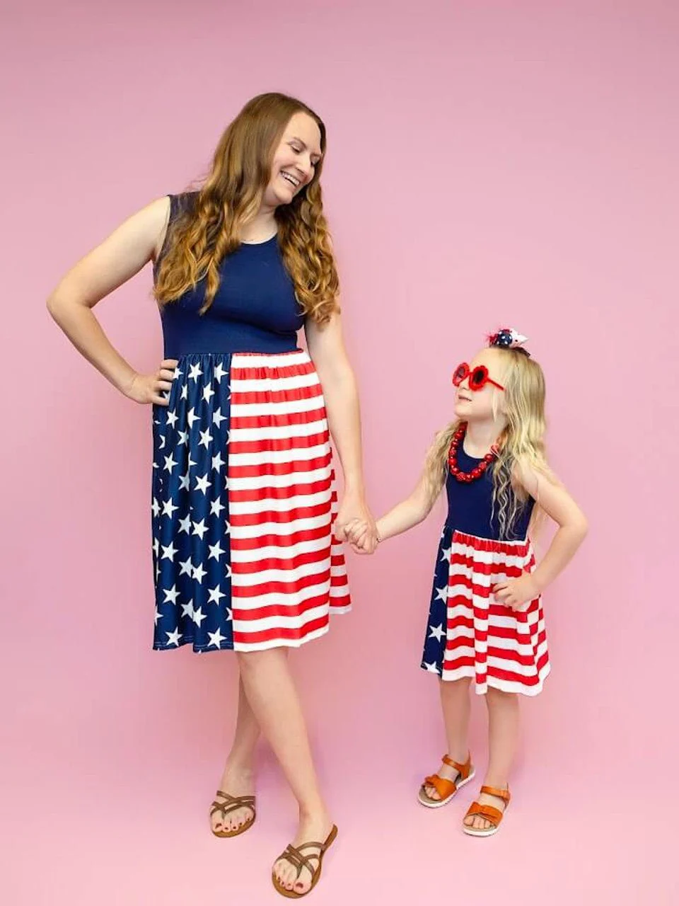 Mommy & Me Navy Stars & Stripes Dress