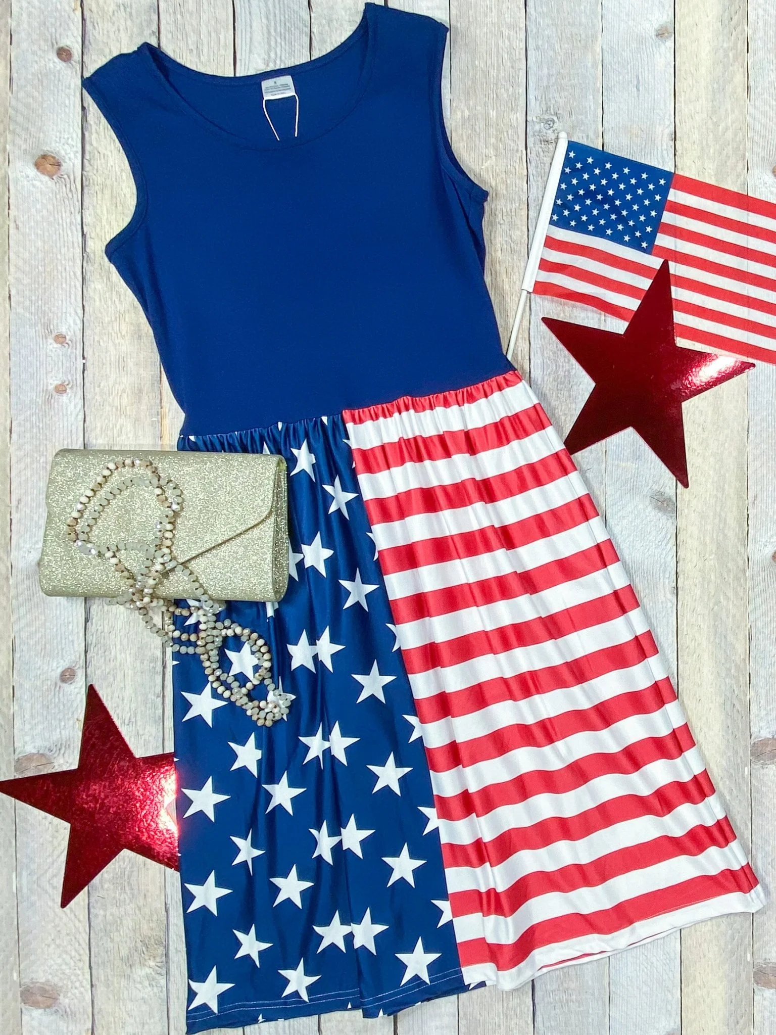 Mommy & Me Navy Stars & Stripes Dress - Image 3