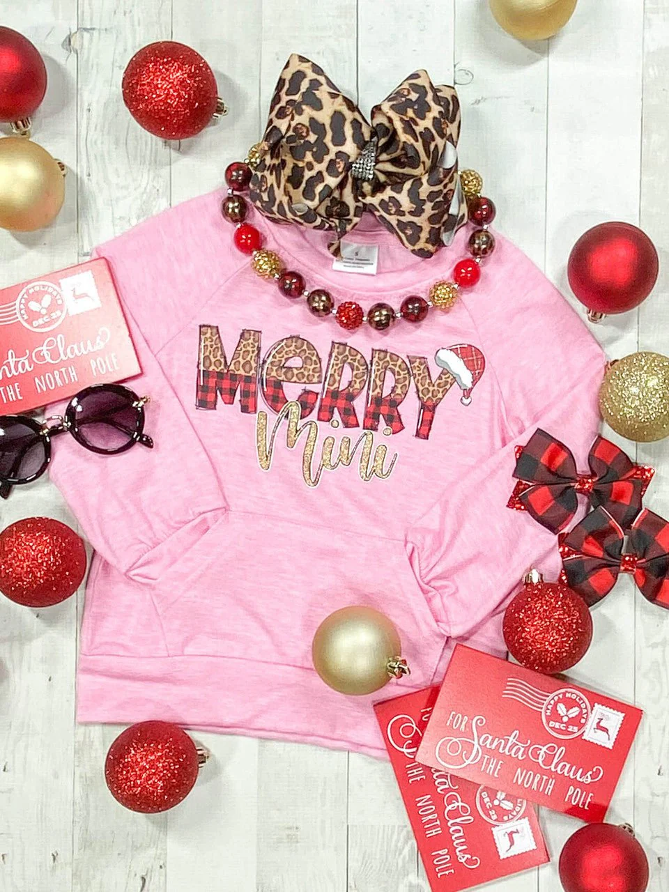 Mommy & Me Pink Merry Mini Pullover