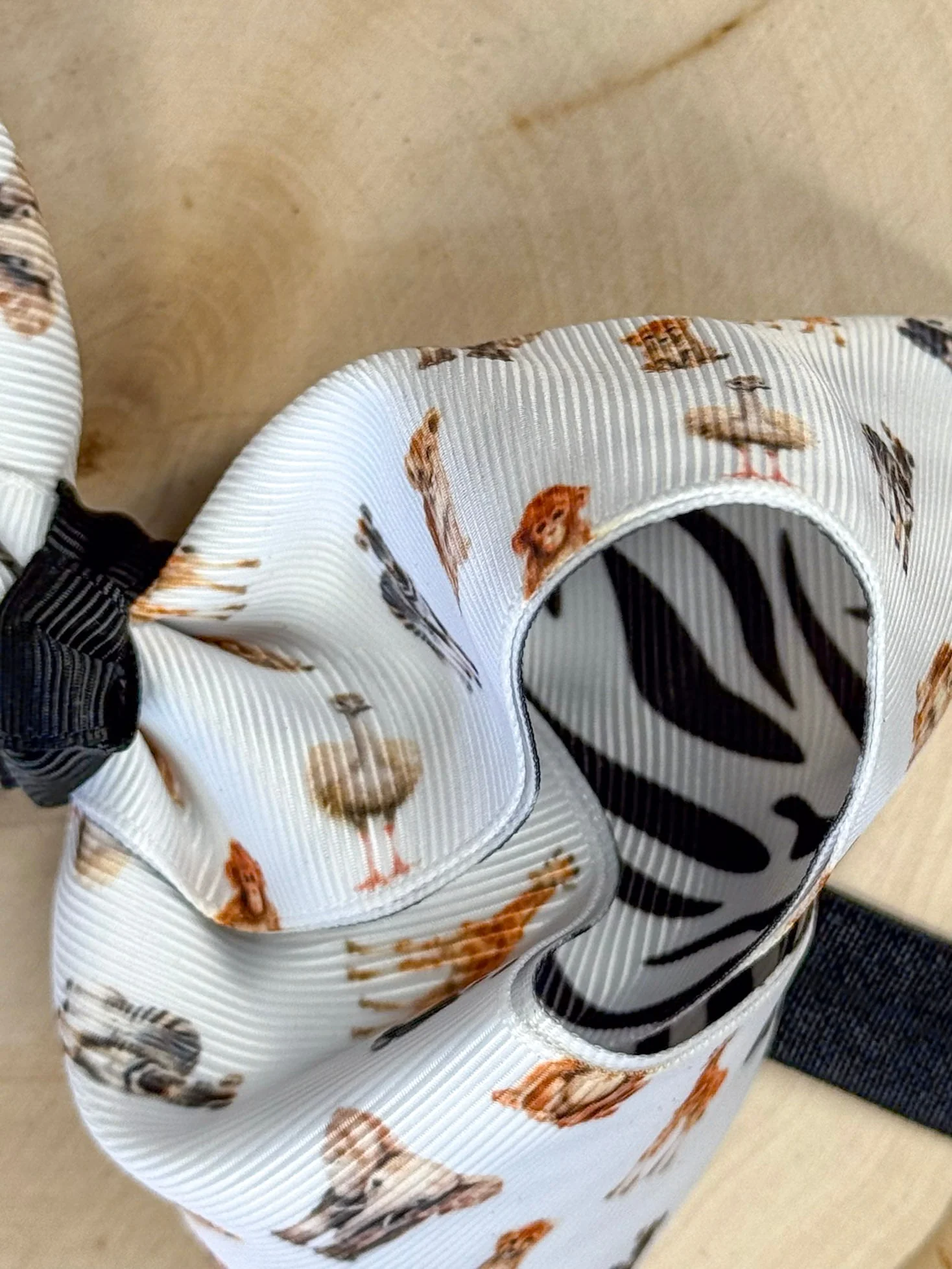 Safari Zoo Animals Classic Hair Bow | Clip or Headband - Image 3
