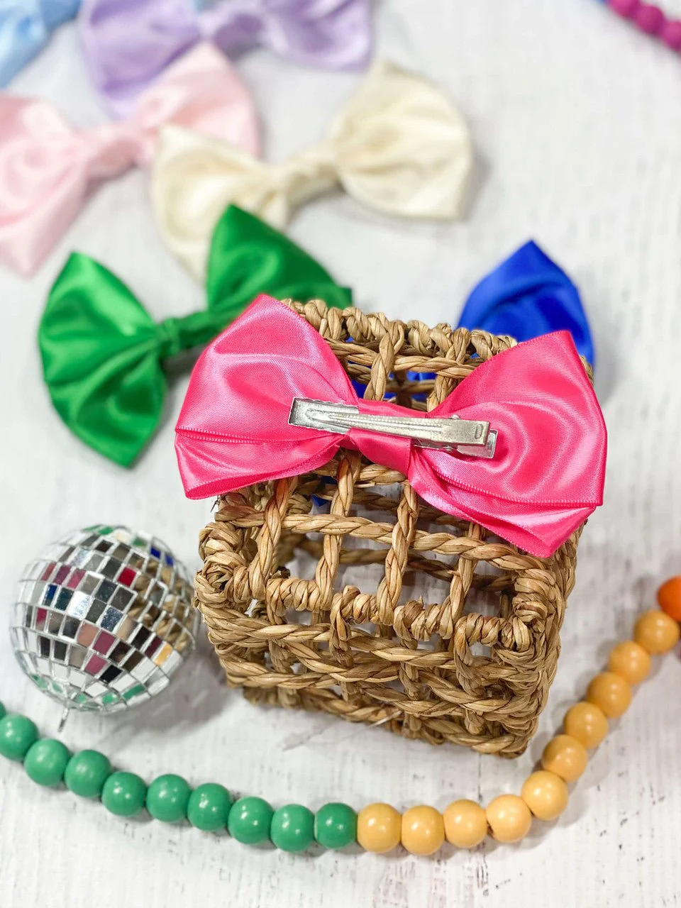 Satin Hair Bow - Image 4
