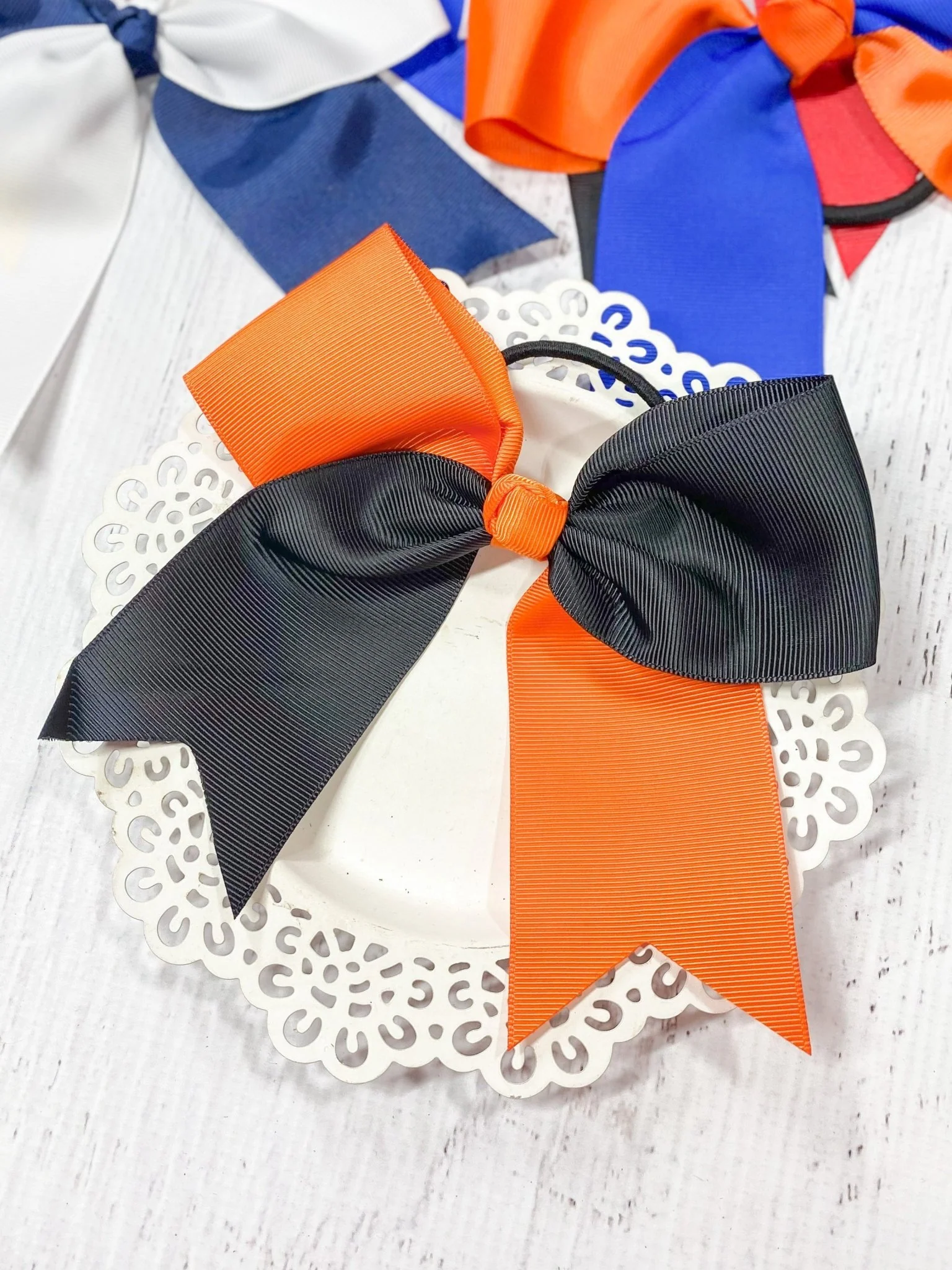 School Spirit Cheer Bows - Pony O - 6" - Image 14