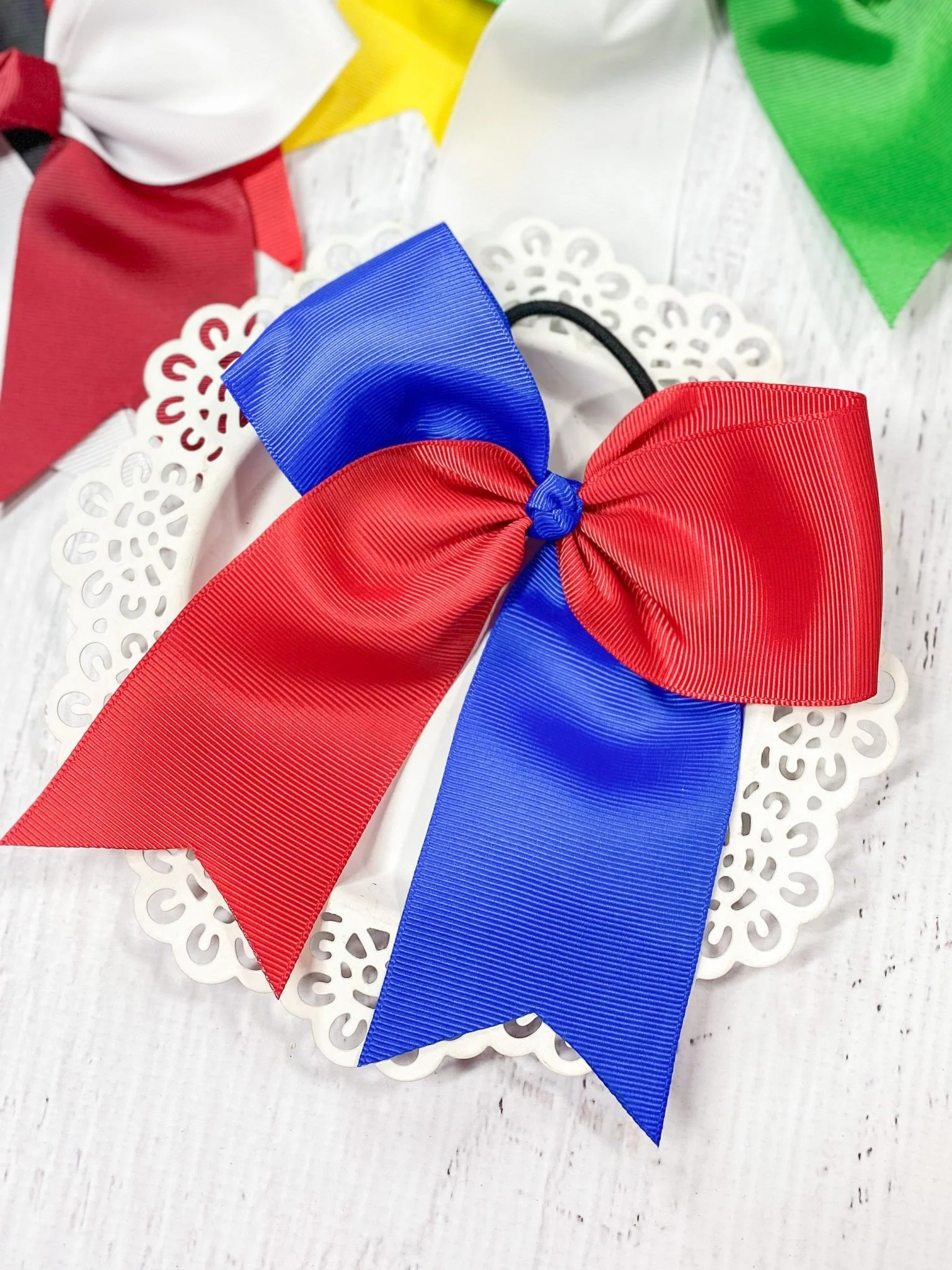 School Spirit Cheer Bows - Pony O - 6" - Image 16