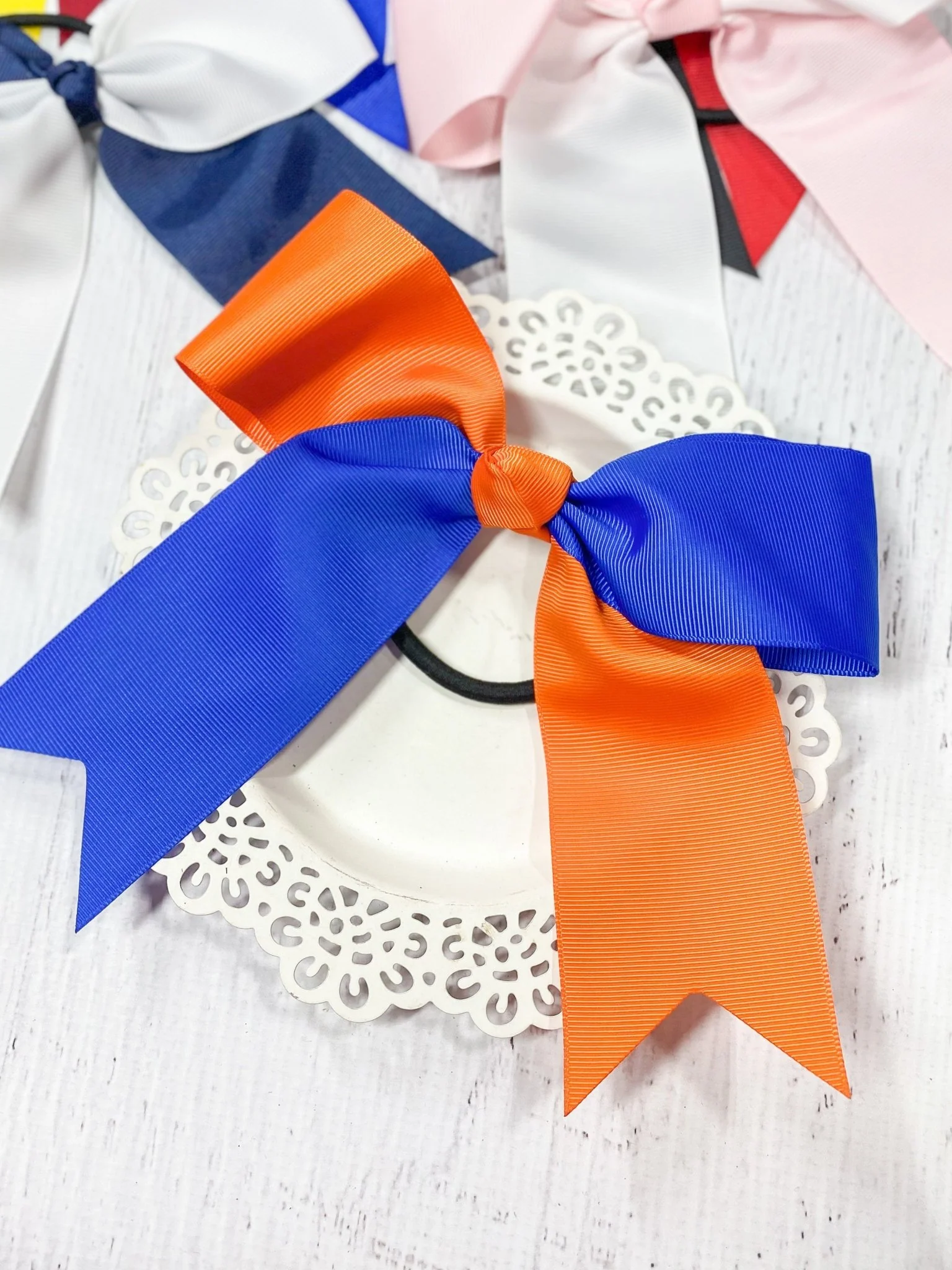 School Spirit Cheer Bows - Pony O - 6" - Image 5