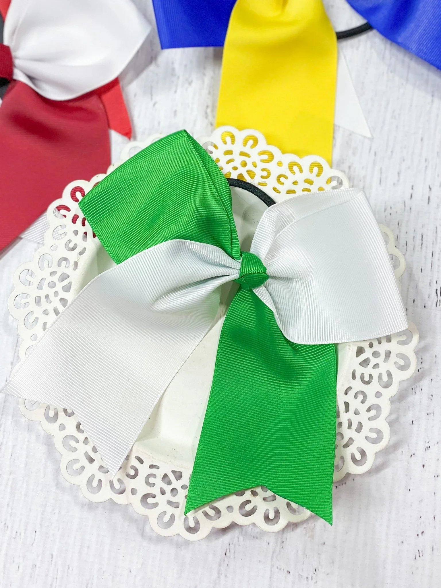 School Spirit Cheer Bows - Pony O - 6" - Image 7