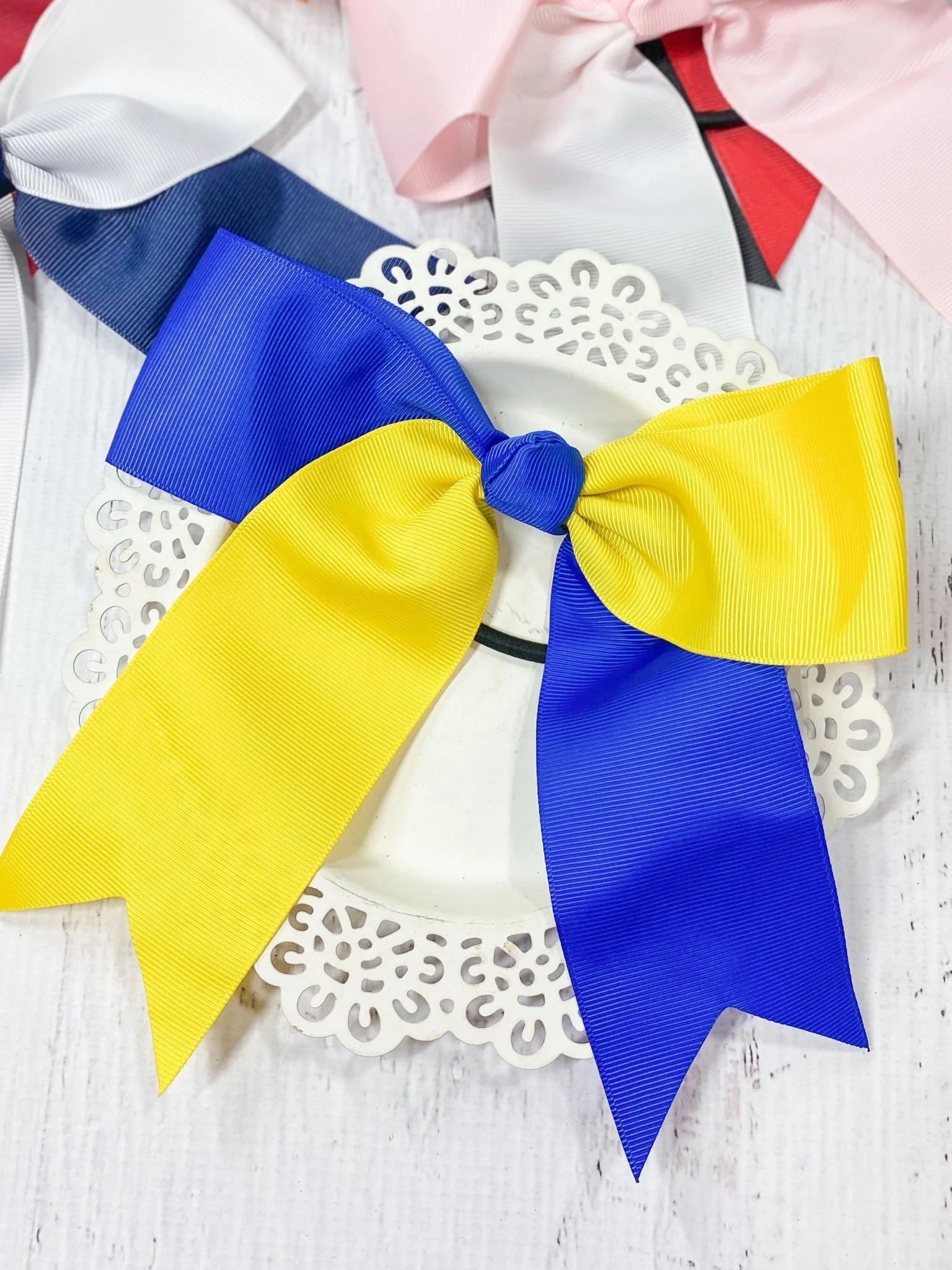 School Spirit Cheer Bows - Pony O - 6" - Image 8