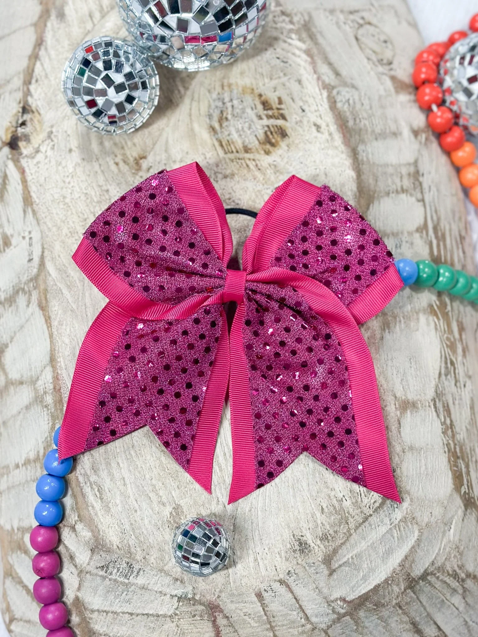 Sequin Cheer Hair Bows - Image 7