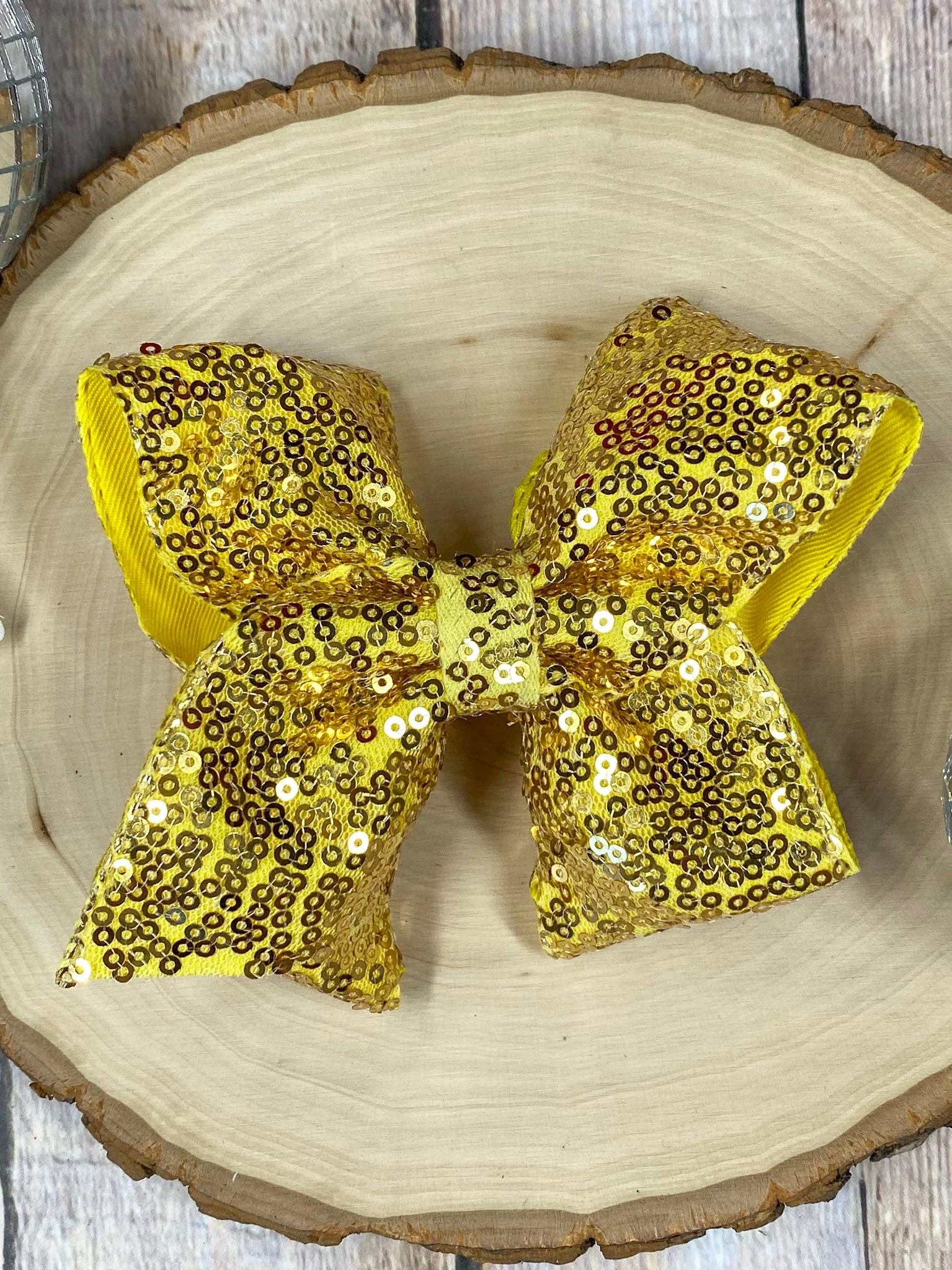 4.5" Sequin Hair Bow for Girls Sparkle Boutique Bow for Holidays & Parties | Alligator Clip - Image 11