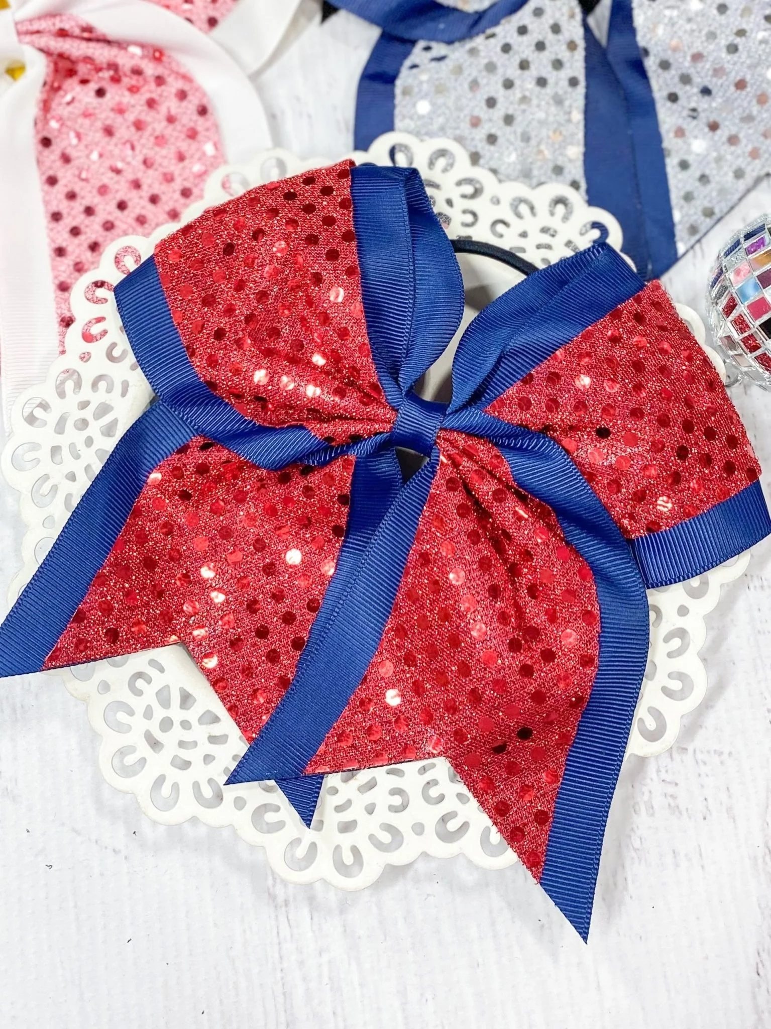 Sequin School Spirit Cheer Bow - Pony-O - Image 10