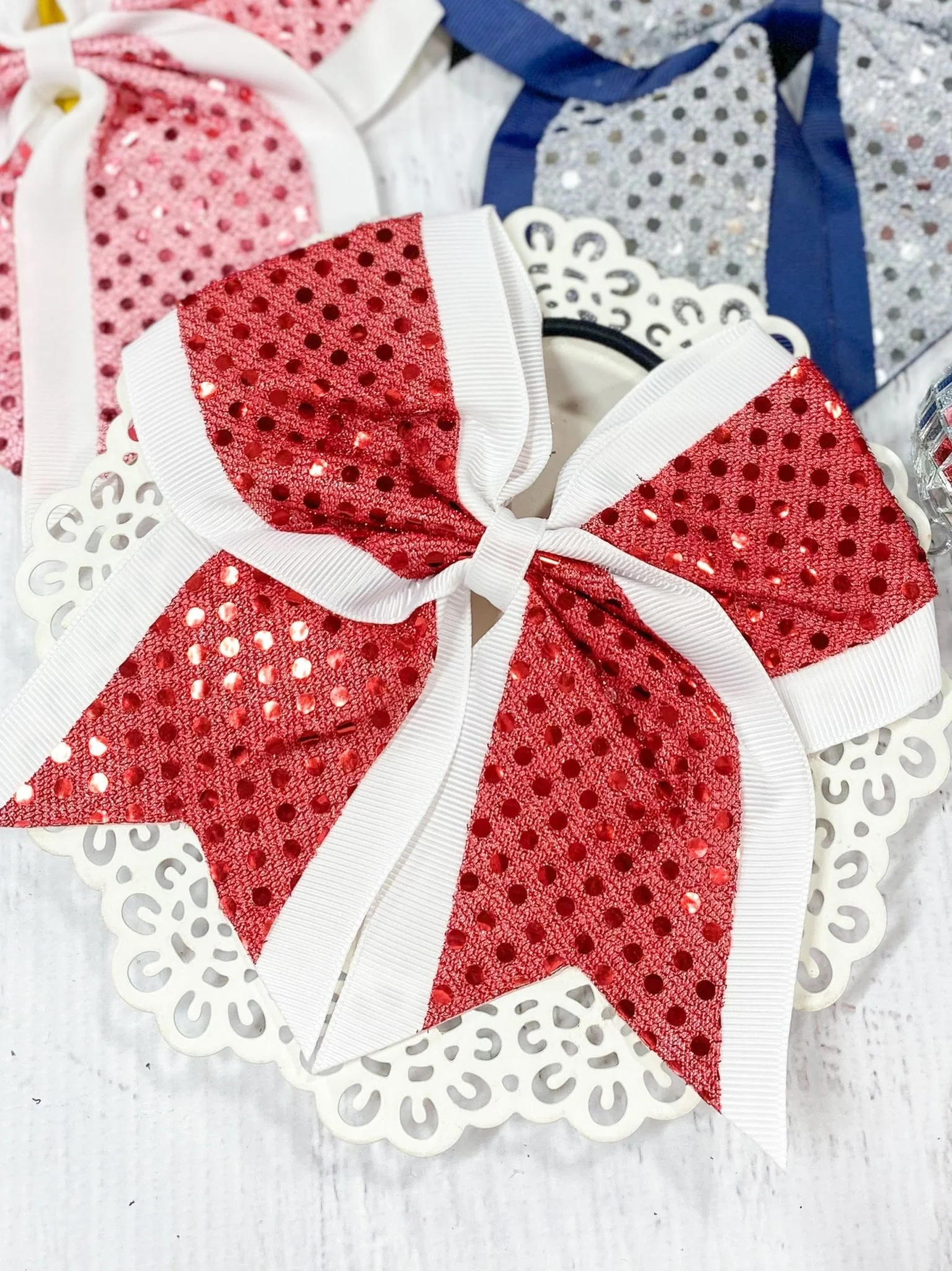 Sequin School Spirit Cheer Bow - Pony-O - Image 11