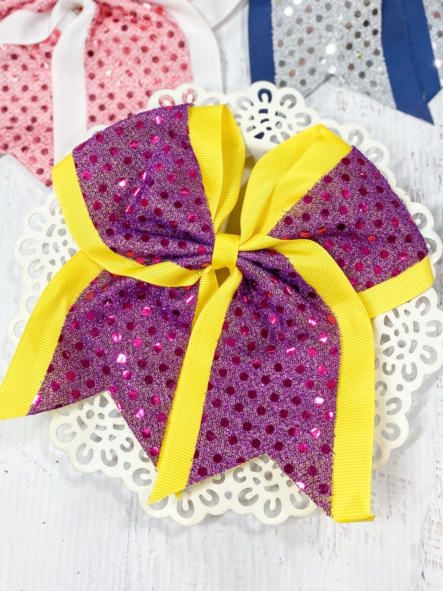 Sequin School Spirit Cheer Bow - Pony-O - Image 13