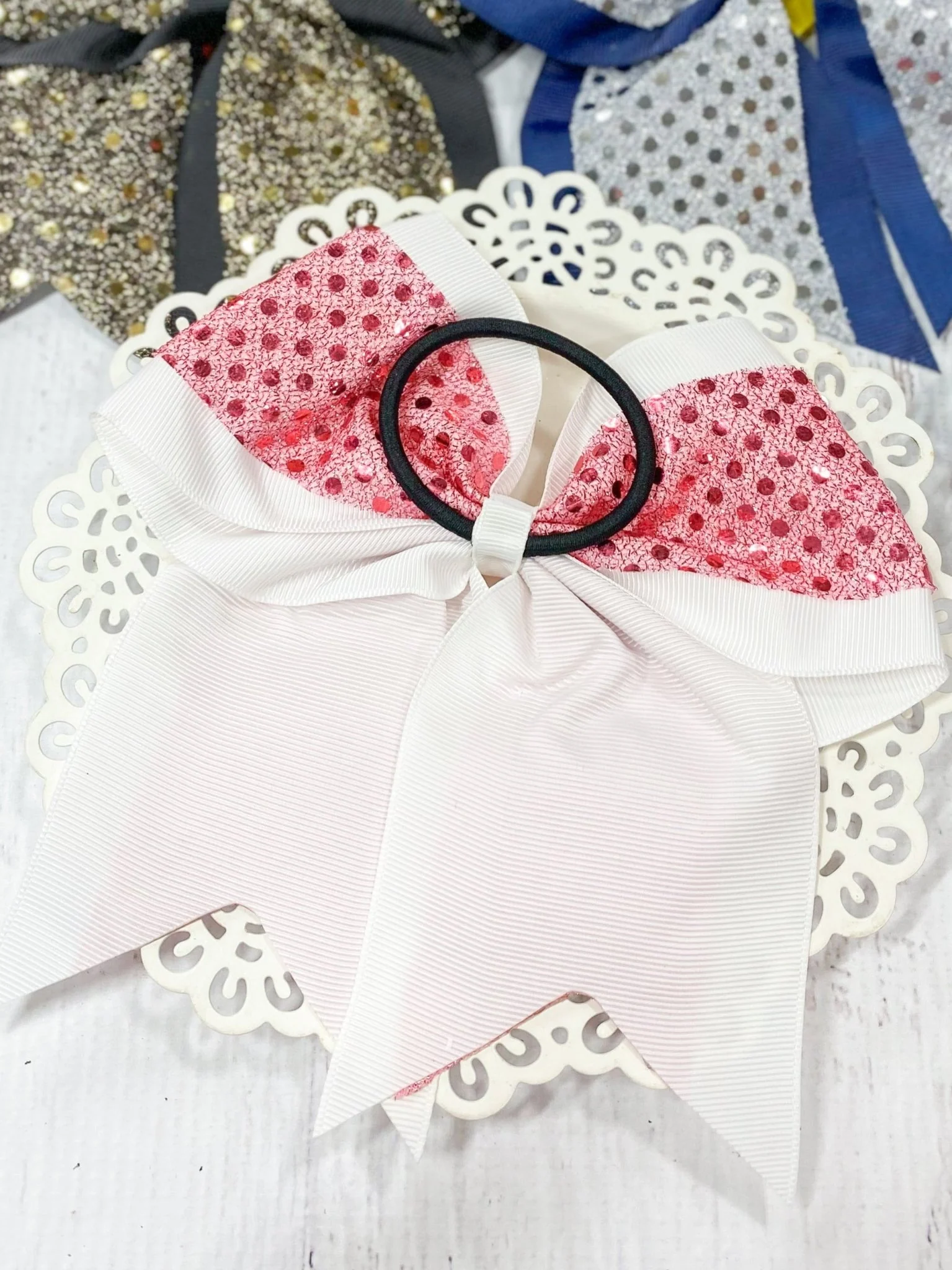 Sequin School Spirit Cheer Bow - Pony-O - Image 3