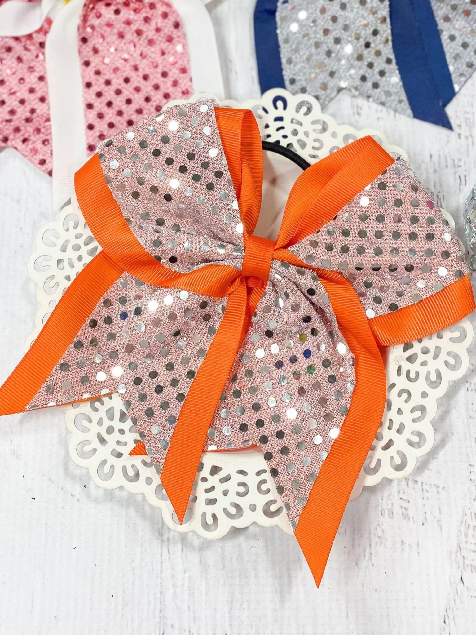 Sequin School Spirit Cheer Bow - Pony-O - Image 4
