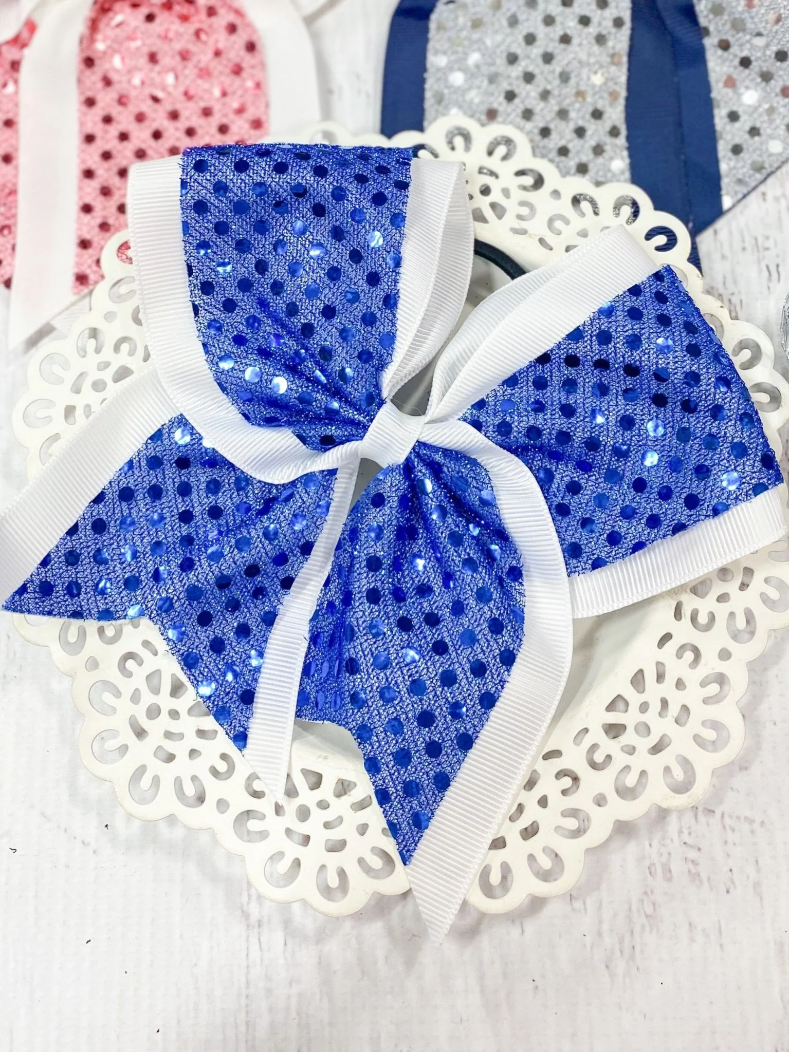 Sequin School Spirit Cheer Bow - Pony-O - Image 5
