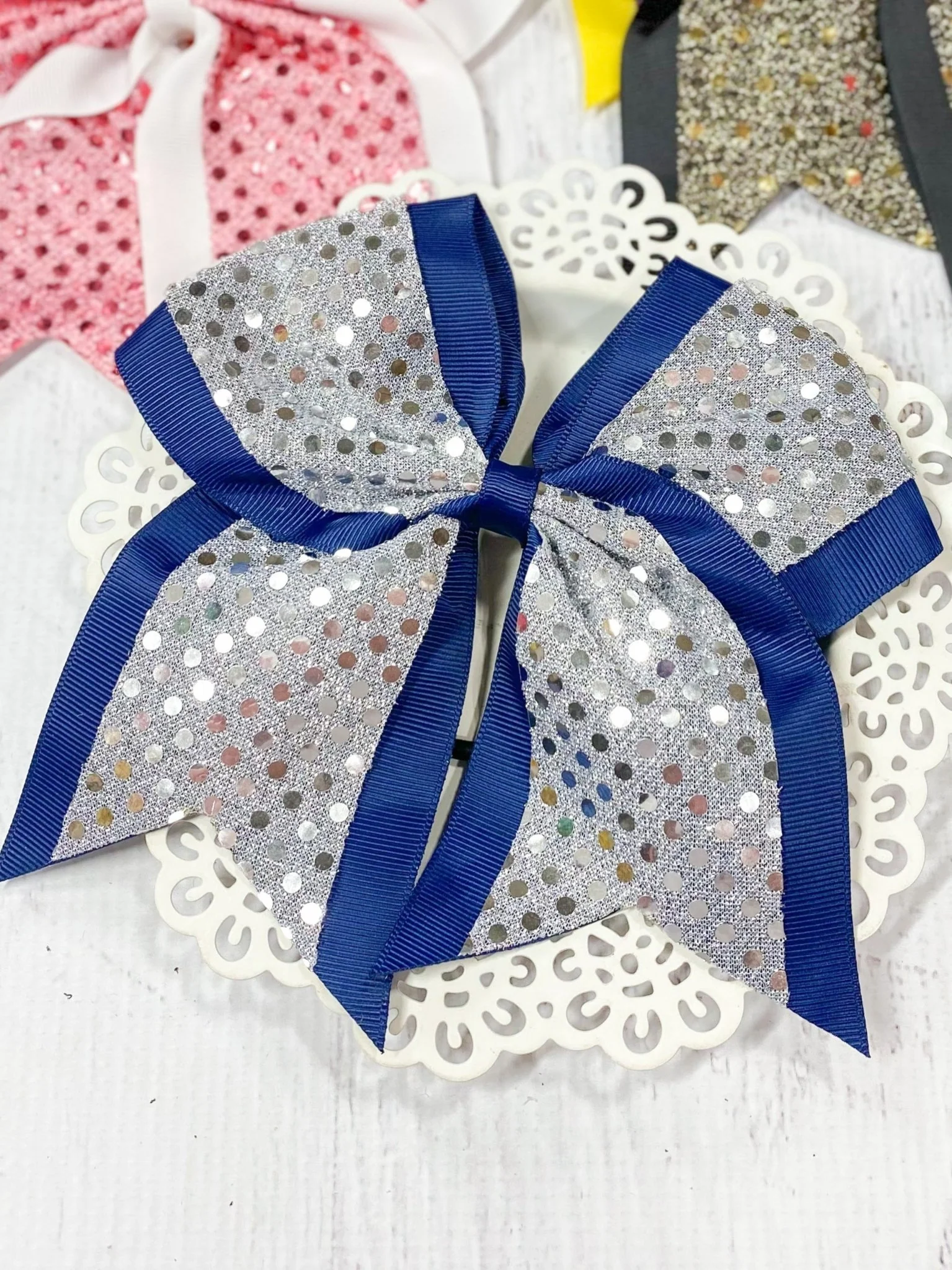 Sequin School Spirit Cheer Bow - Pony-O - Image 7