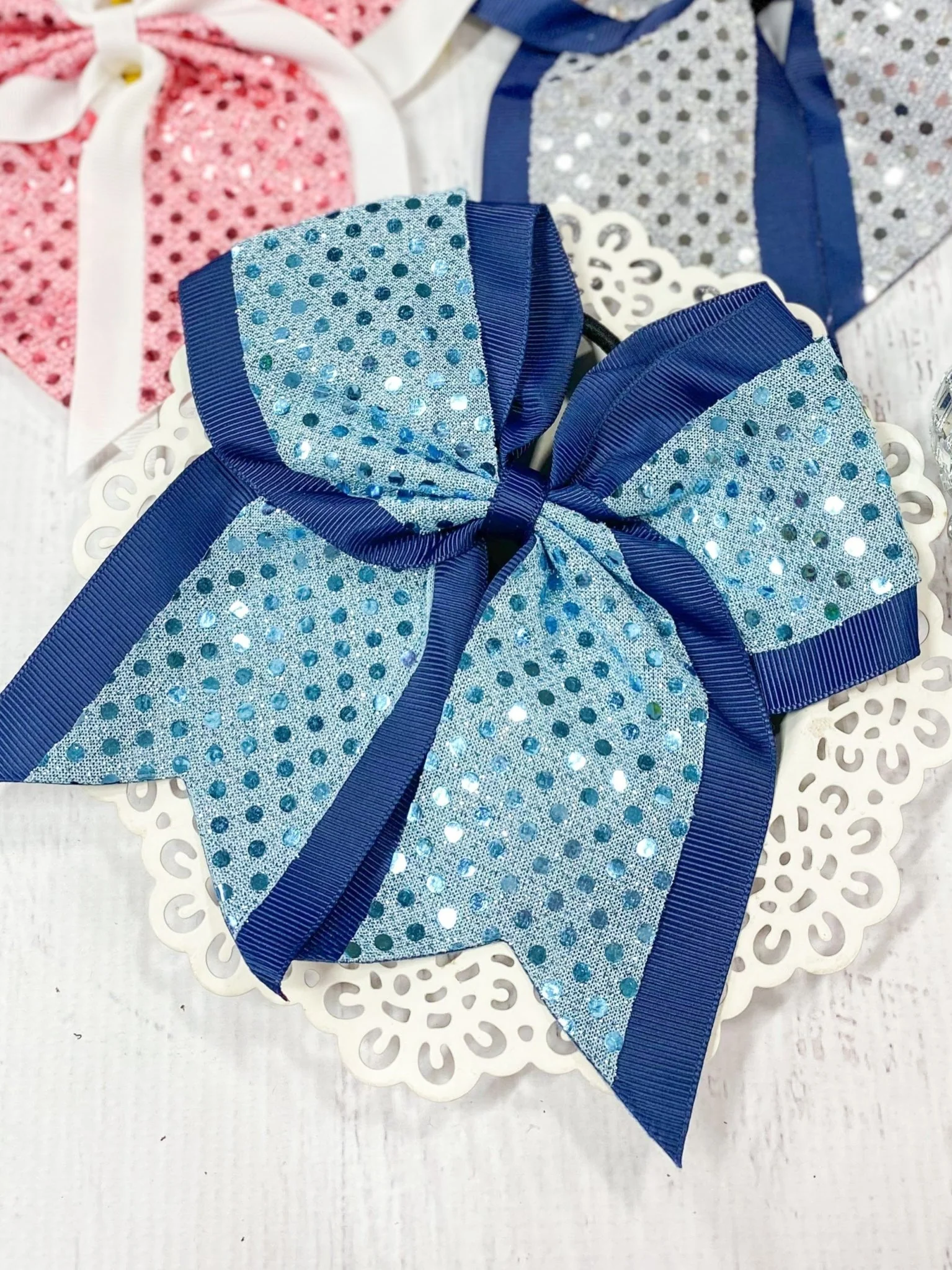 Sequin School Spirit Cheer Bow - Pony-O - Image 9