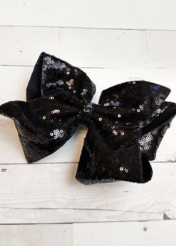 6.5" Sequin Texas Size Hair Bows | Alligator Clip - Image 16