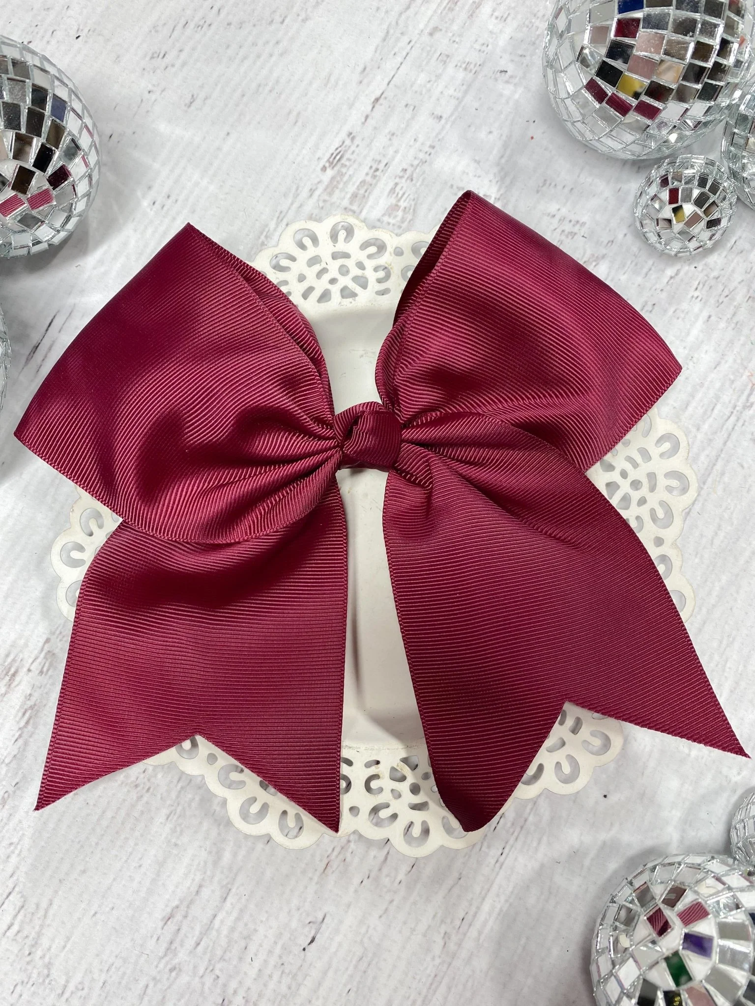 6" Solid Cheer Bow | Pony-O - Image 10