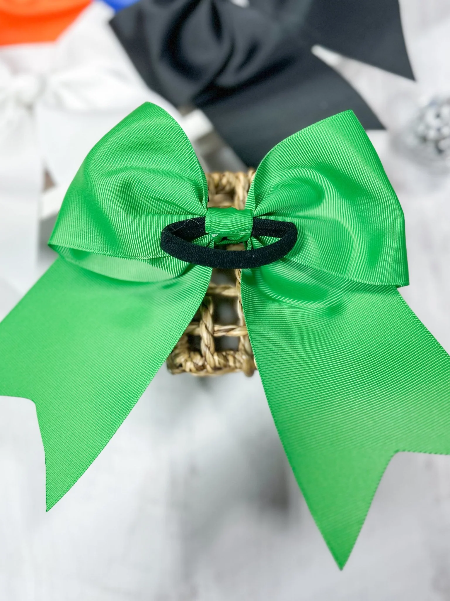 6" Solid Cheer Bow | Pony-O - Image 2