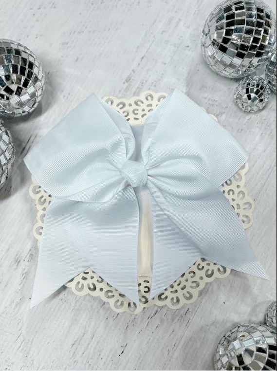 6" Solid Cheer Bow | Pony-O - Image 3
