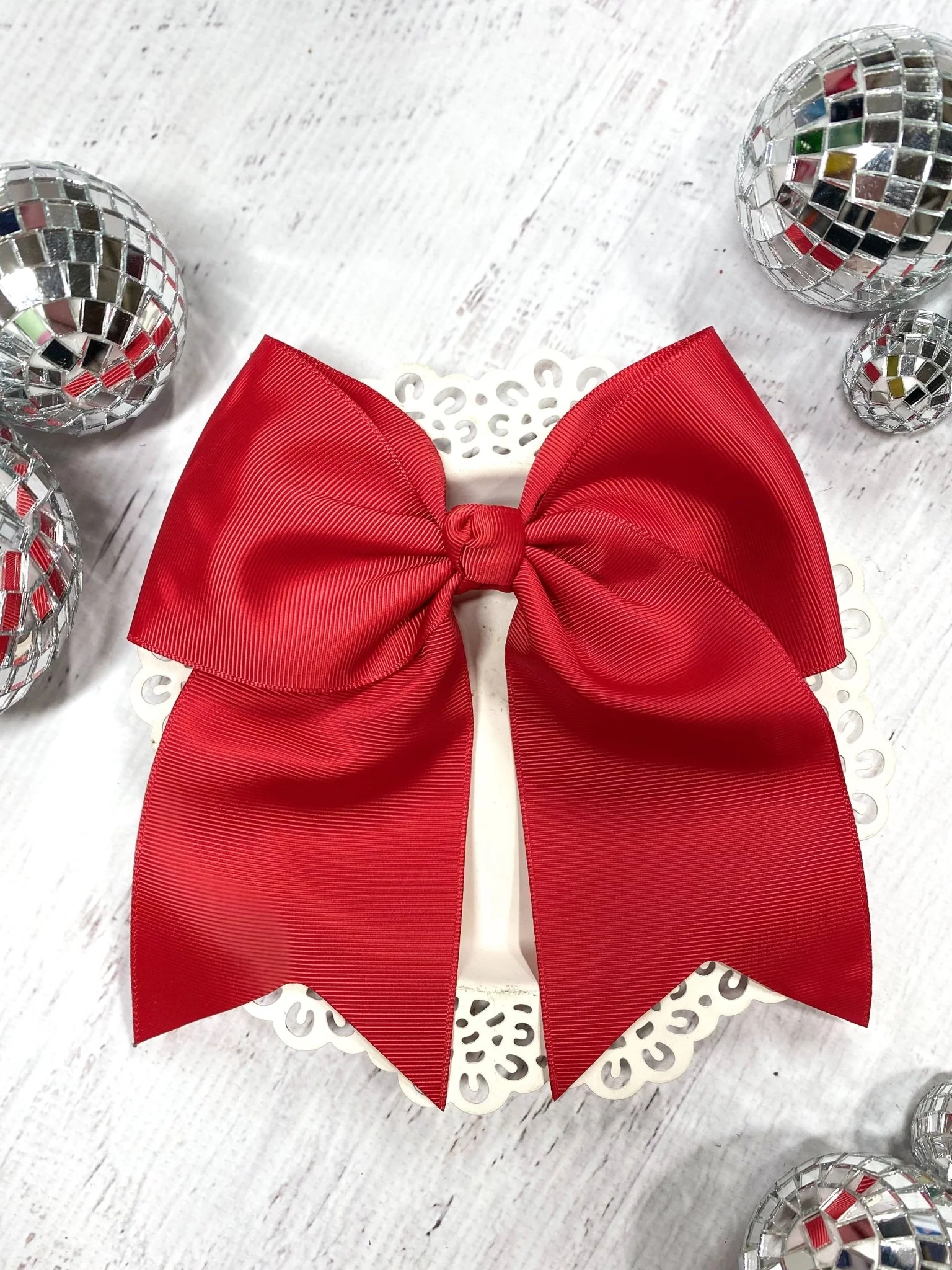 6" Solid Cheer Bow | Pony-O - Image 4