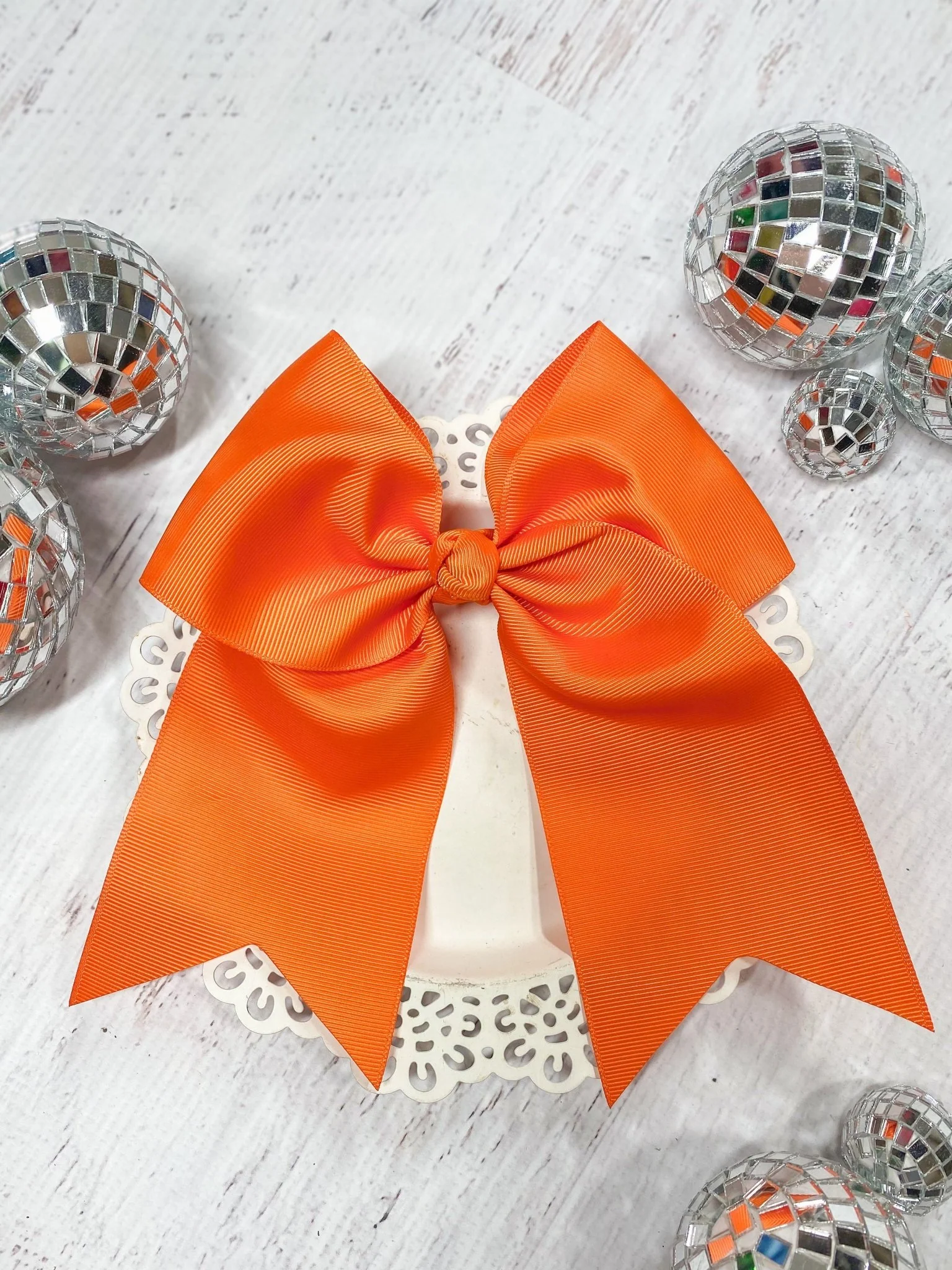 6" Solid Cheer Bow | Pony-O - Image 5