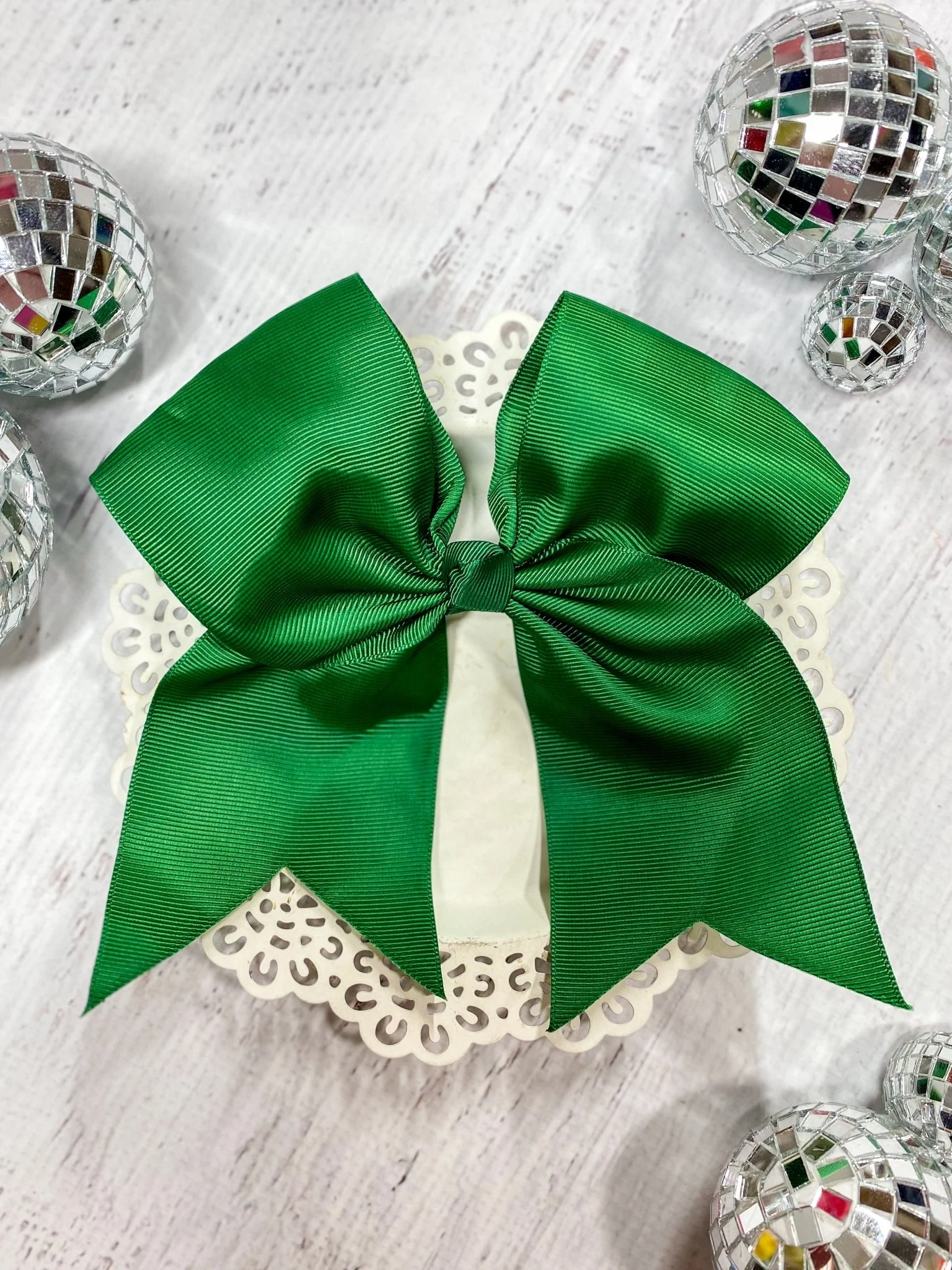 6" Solid Cheer Bow | Alligator Clip - Image 10