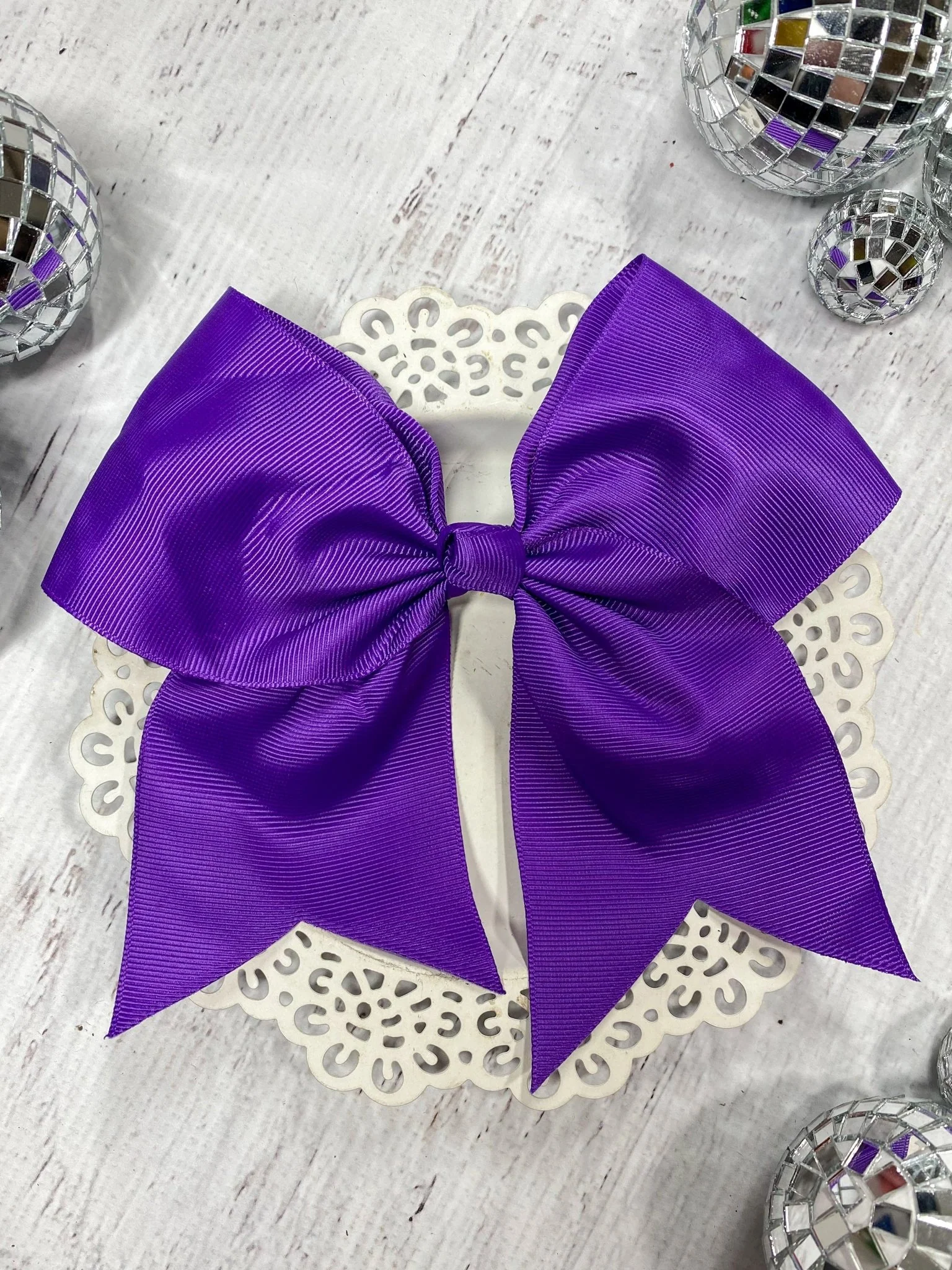 6" Solid Cheer Bow | Alligator Clip - Image 13