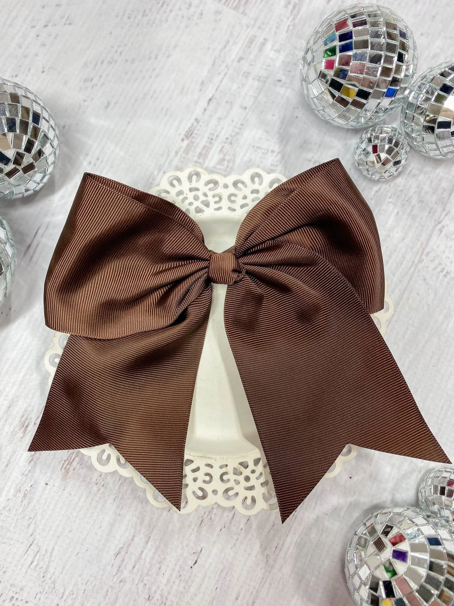 6" Solid Cheer Bow | Alligator Clip - Image 15