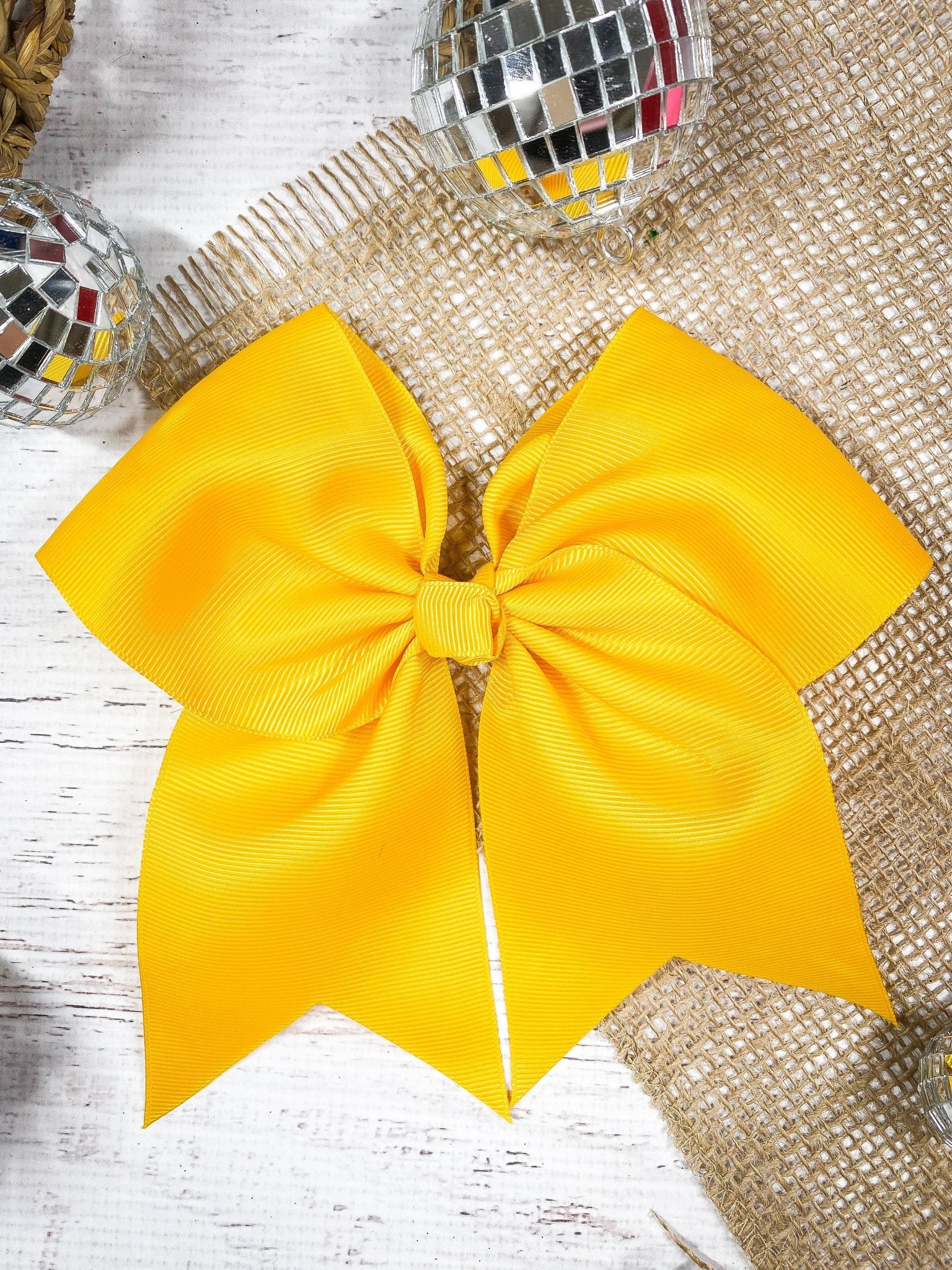 6" Solid Cheer Bow | Alligator Clip - Image 17