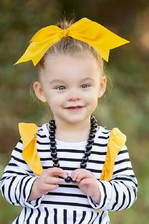 6" Solid Cheer Bow | Alligator Clip - Image 3