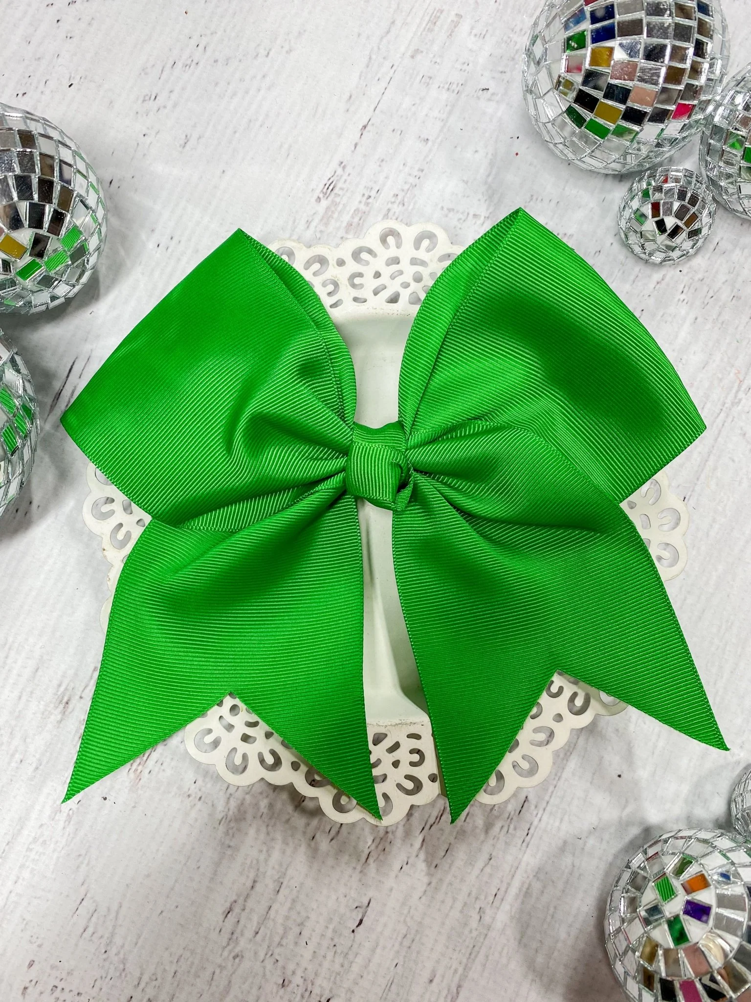 6" Solid Cheer Bow | Alligator Clip - Image 9