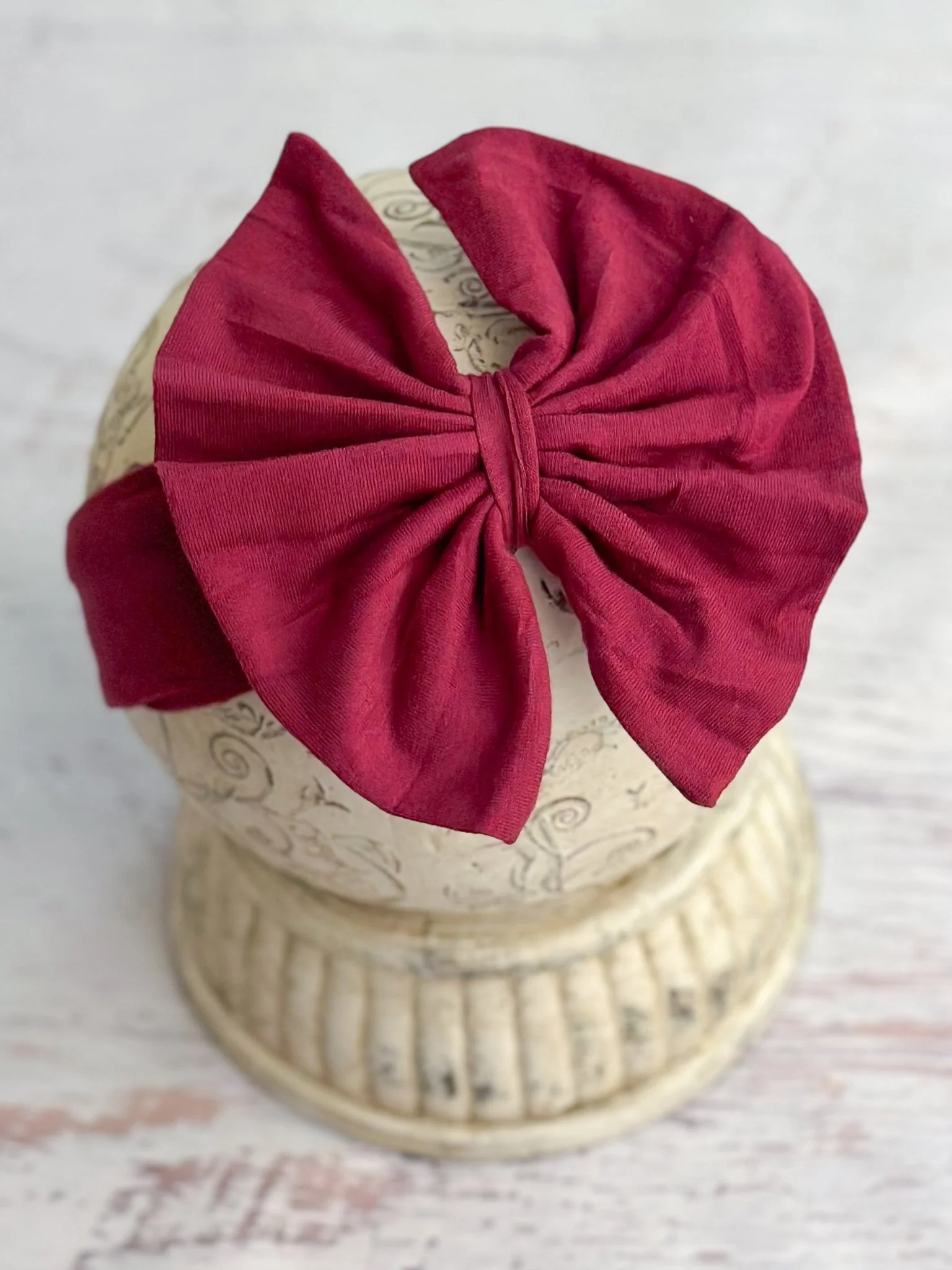 Solid Fabric Bow Headbands - Image 17