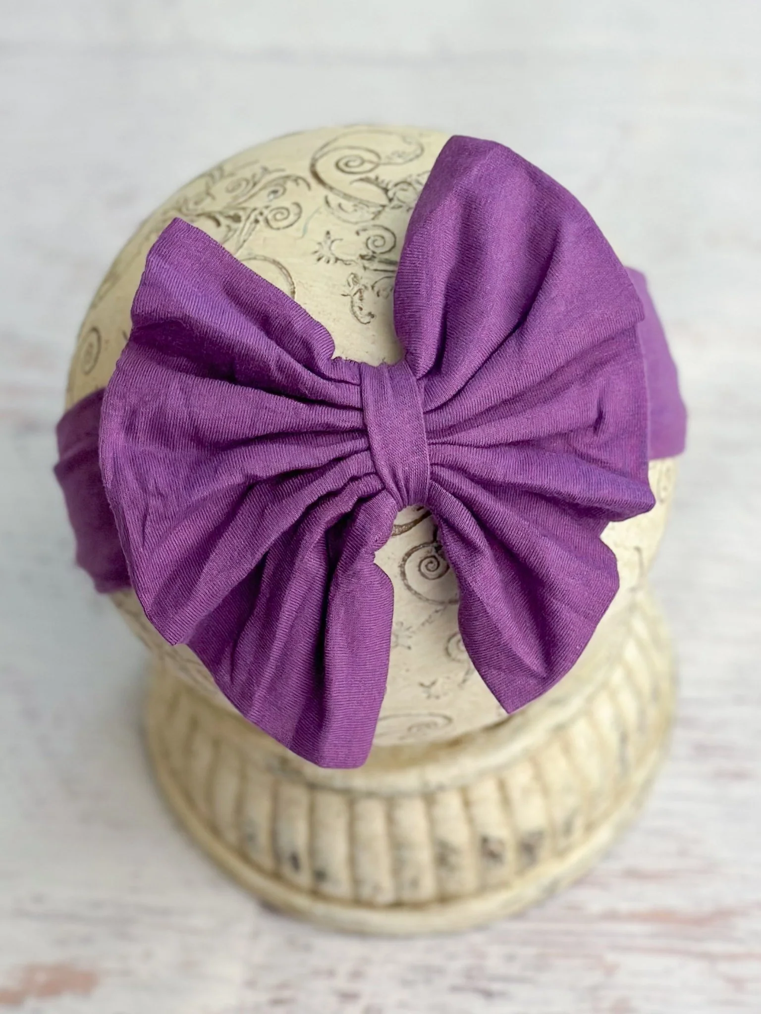 Solid Fabric Bow Headbands - Image 18