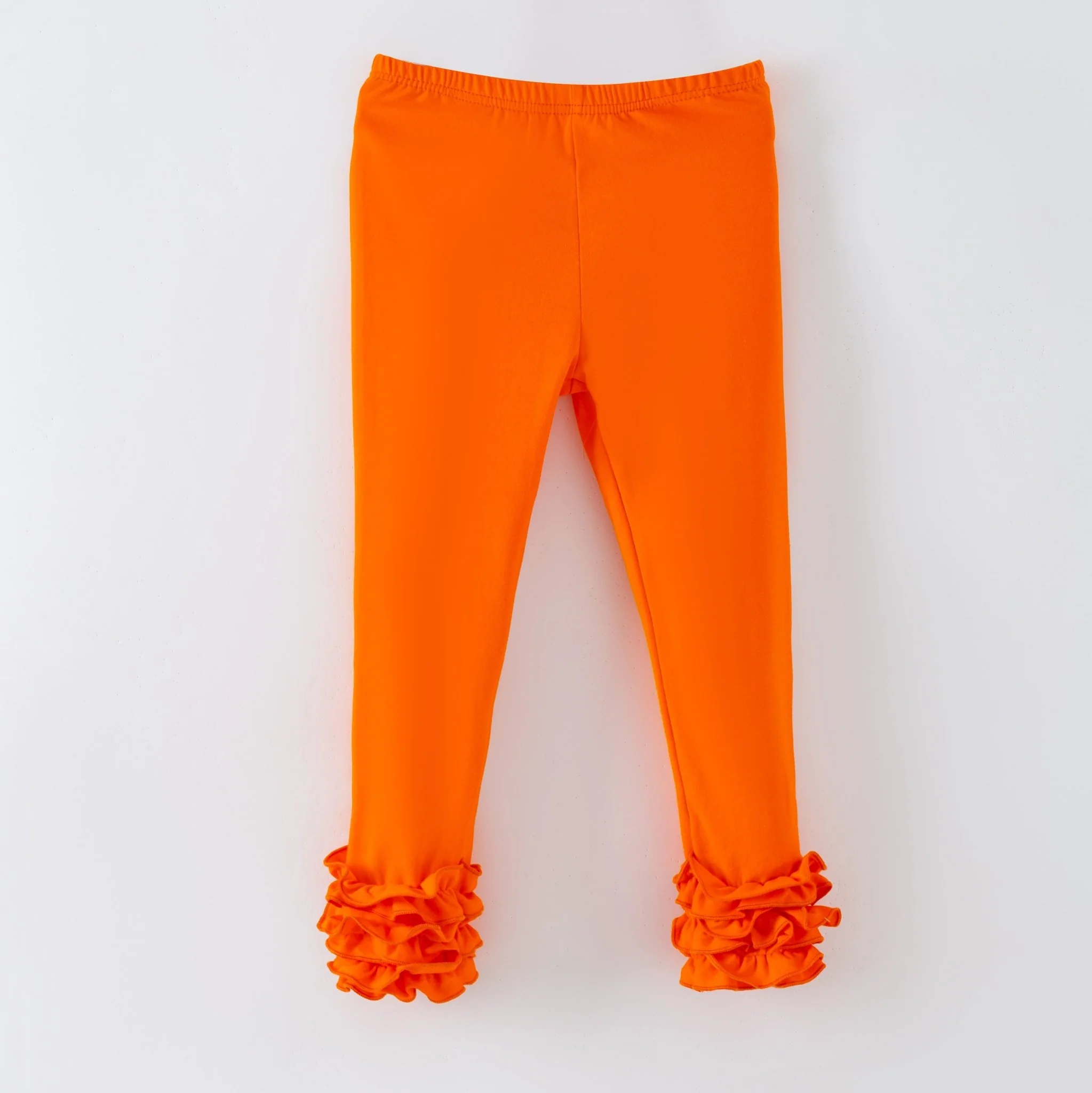Solid Ruffled Fitted Icing Leggings - Image 12