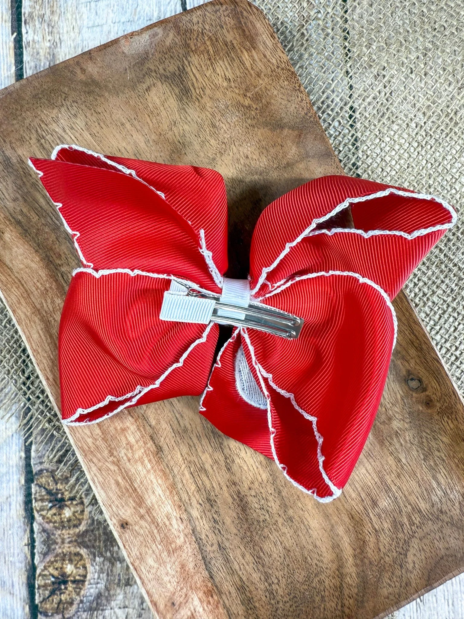 Tennessee Moonstitch Hair Bow | Clip or Headband - Image 3