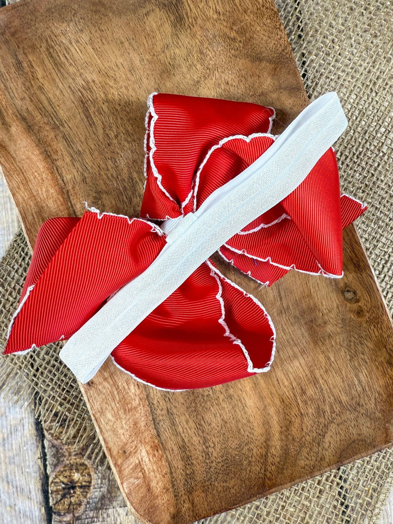 Tennessee Moonstitch Hair Bow | Clip or Headband - Image 6