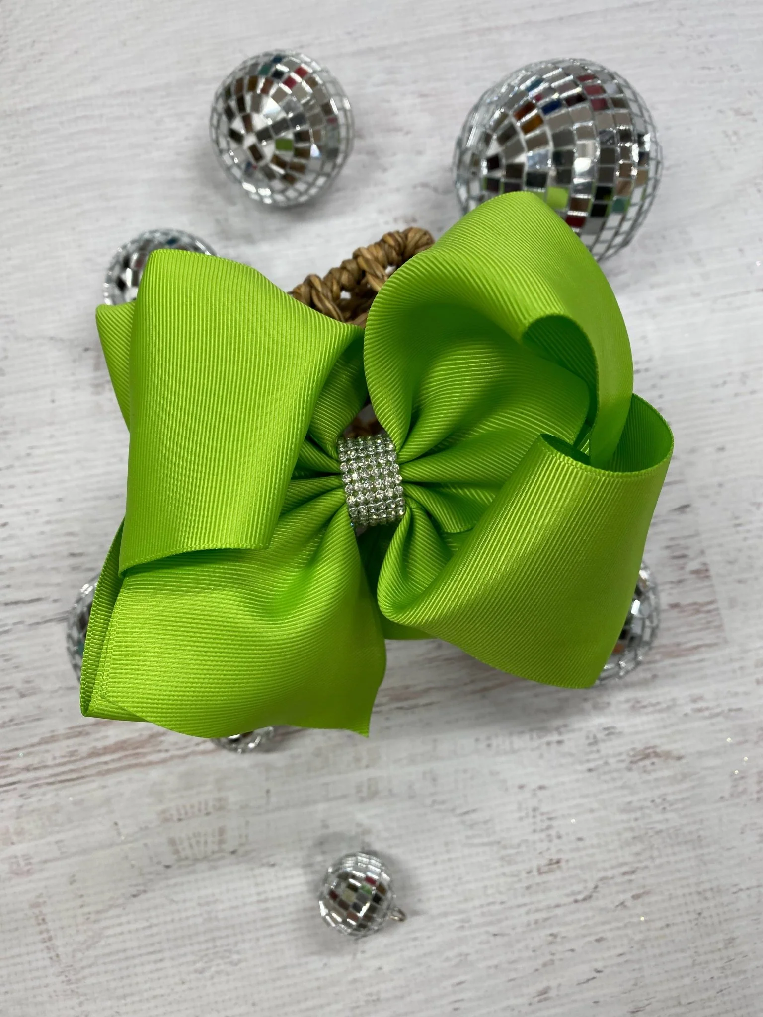 5.5" Oversize Rhinestone Center Knot Hair Bow | Alligator or French Clip - Image 42