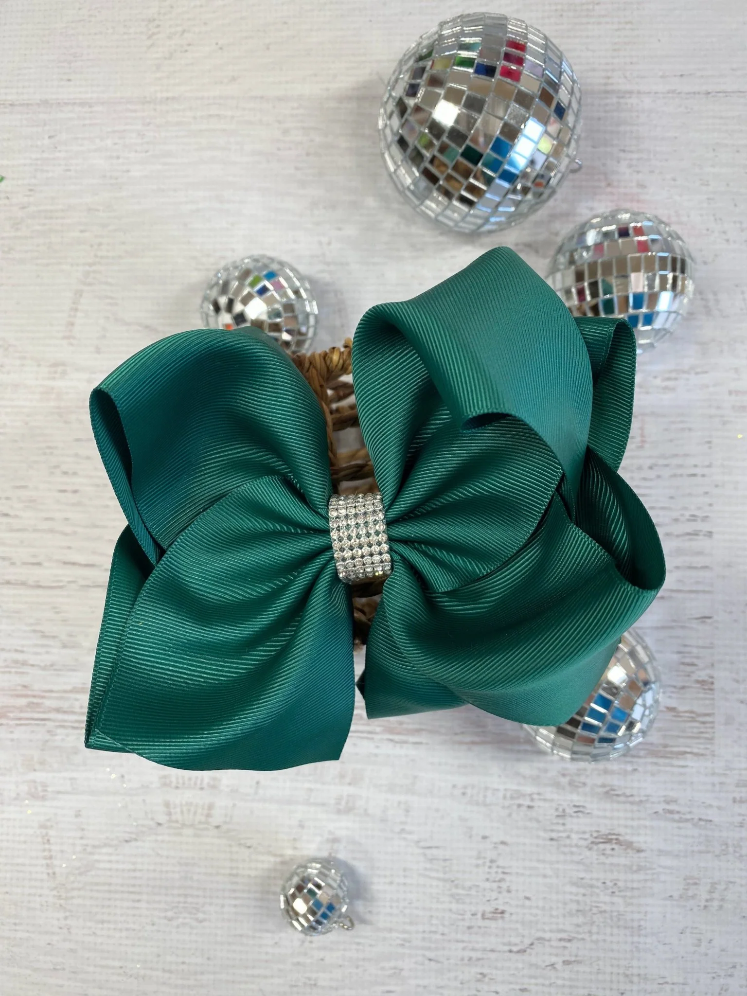 5.5" Oversize Rhinestone Center Knot Hair Bow | Alligator or French Clip - Image 49