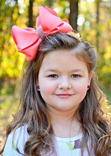 5.5" Oversize Rhinestone Center Knot Hair Bow | Alligator or French Clip - Image 51