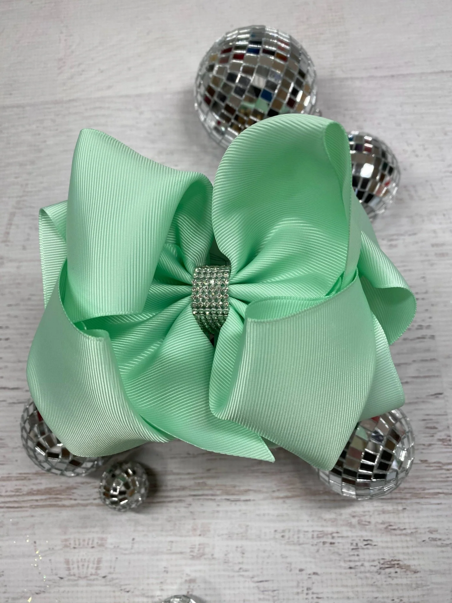5.5" Oversize Rhinestone Center Knot Hair Bow | Alligator or French Clip - Image 77