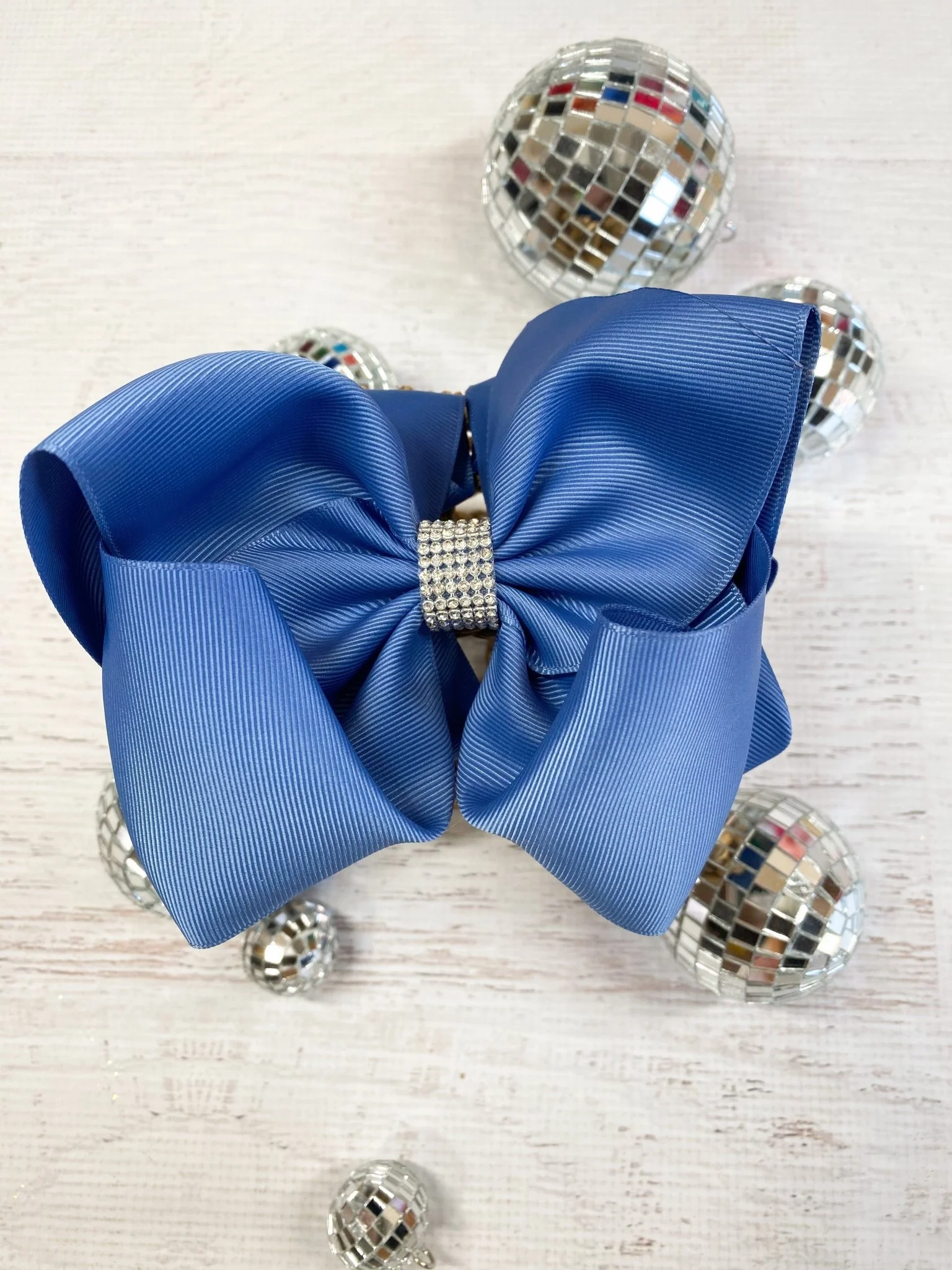 5.5" Oversize Rhinestone Center Knot Hair Bow | Alligator or French Clip - Image 80