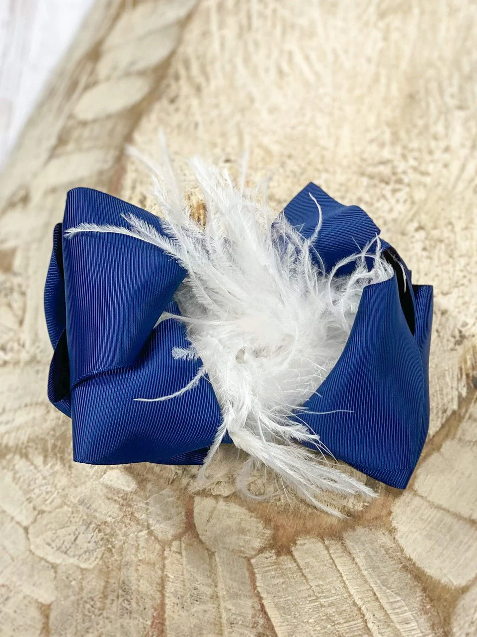 6" Two-Tone Feather Puff Hair Bows Boutique Hair Bow | Alligator Clip - Image 11